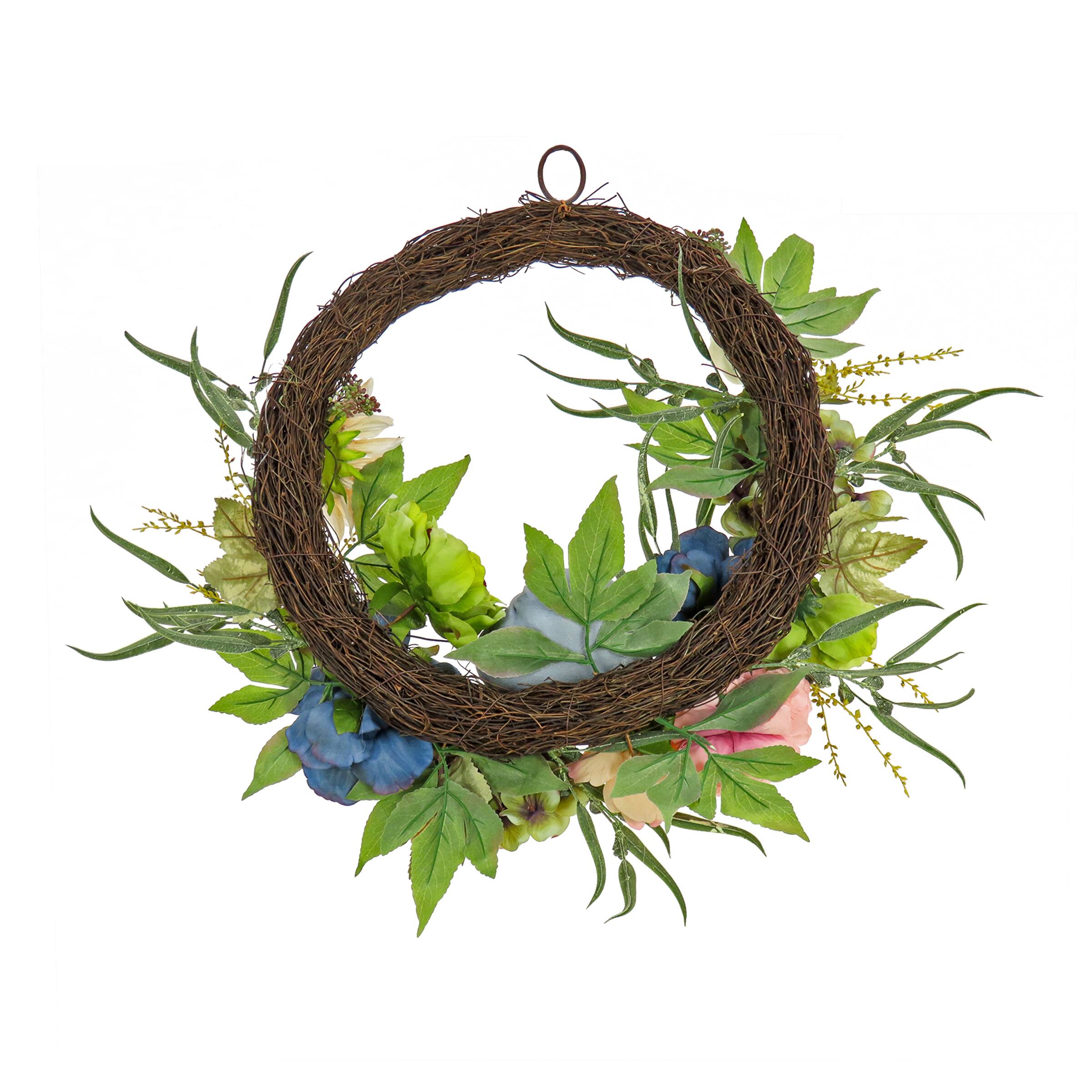 24'' Floral Decorated Harvest Wreath