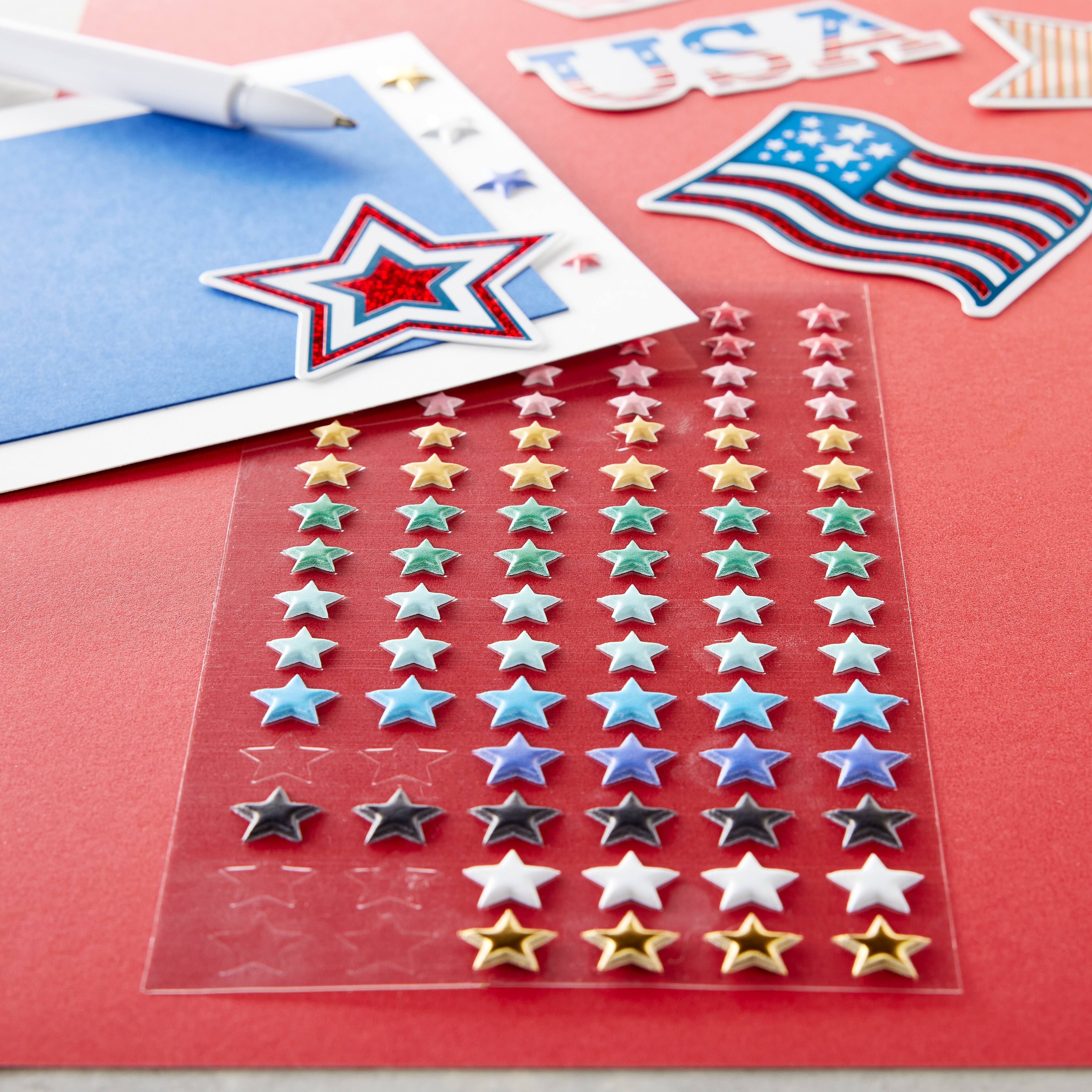 12 Packs: 90 ct. (1,080 total) Puffy Rainbow Star Stickers by Recollections&#x2122;