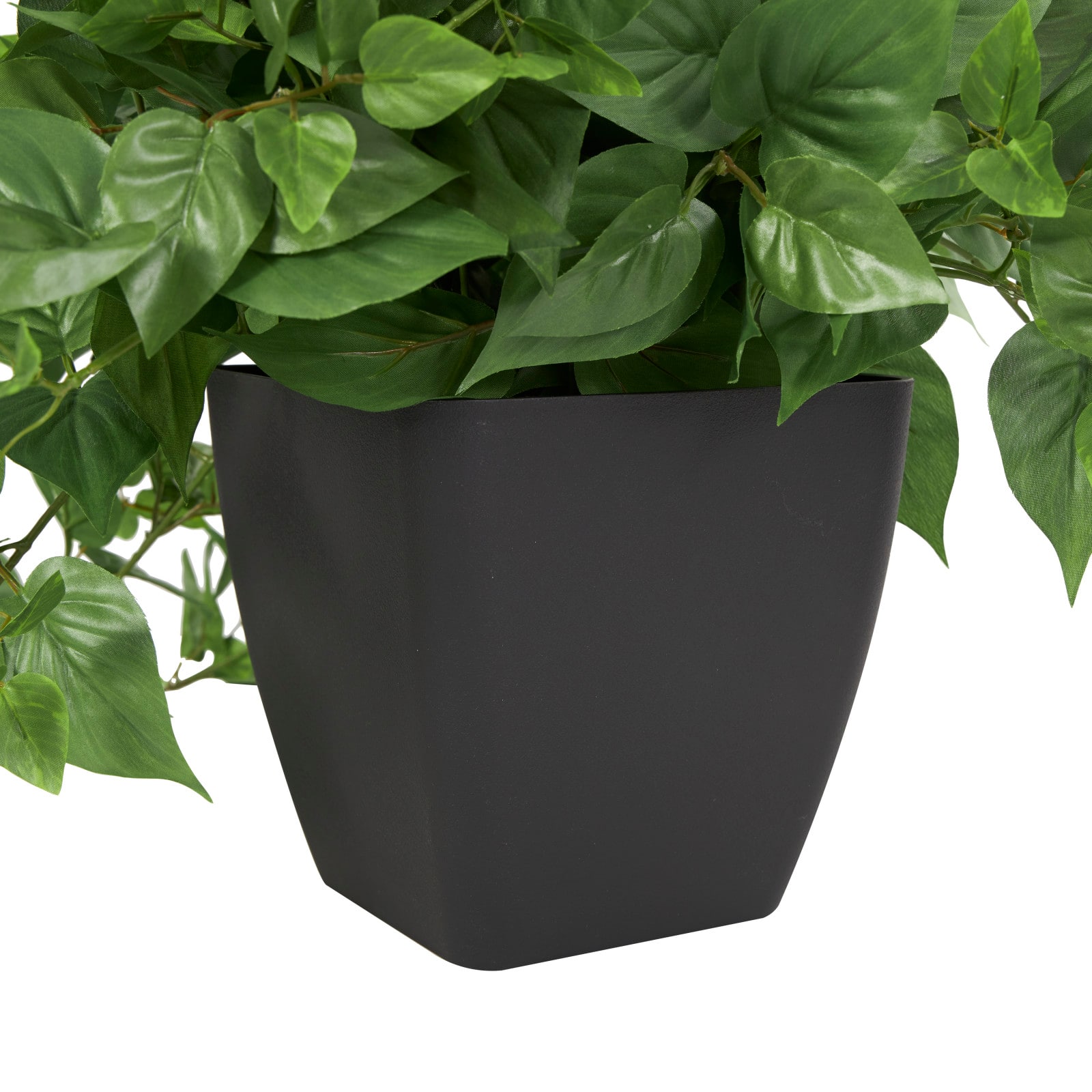 16&#x22; Green Pothos Artificial Plant with Black Plastic Pot