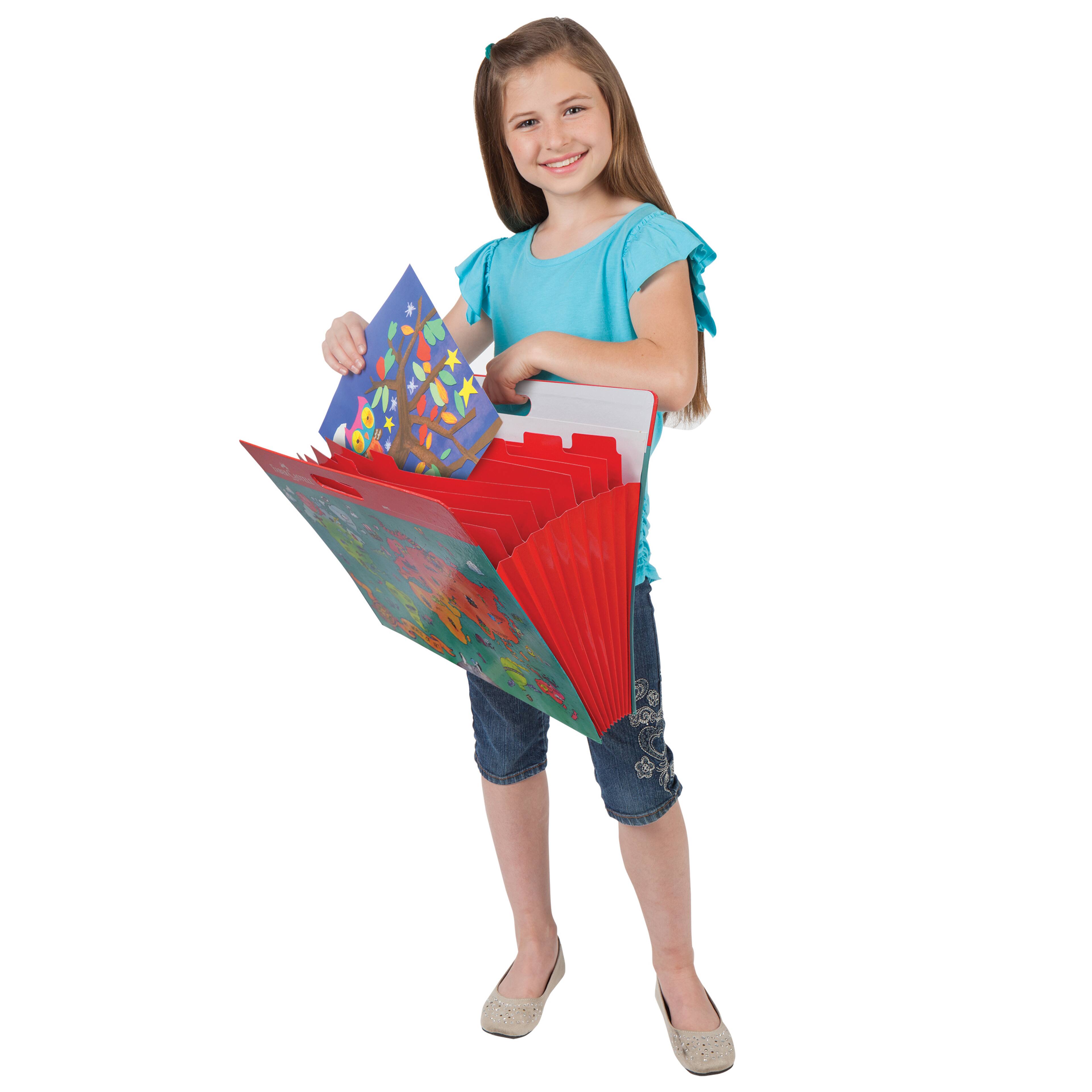 Buy Faber-Castell My World of Art Portfolio for Kids - 8 Expandable Folder  Pockets for Kid's Artwork and Keepsakes