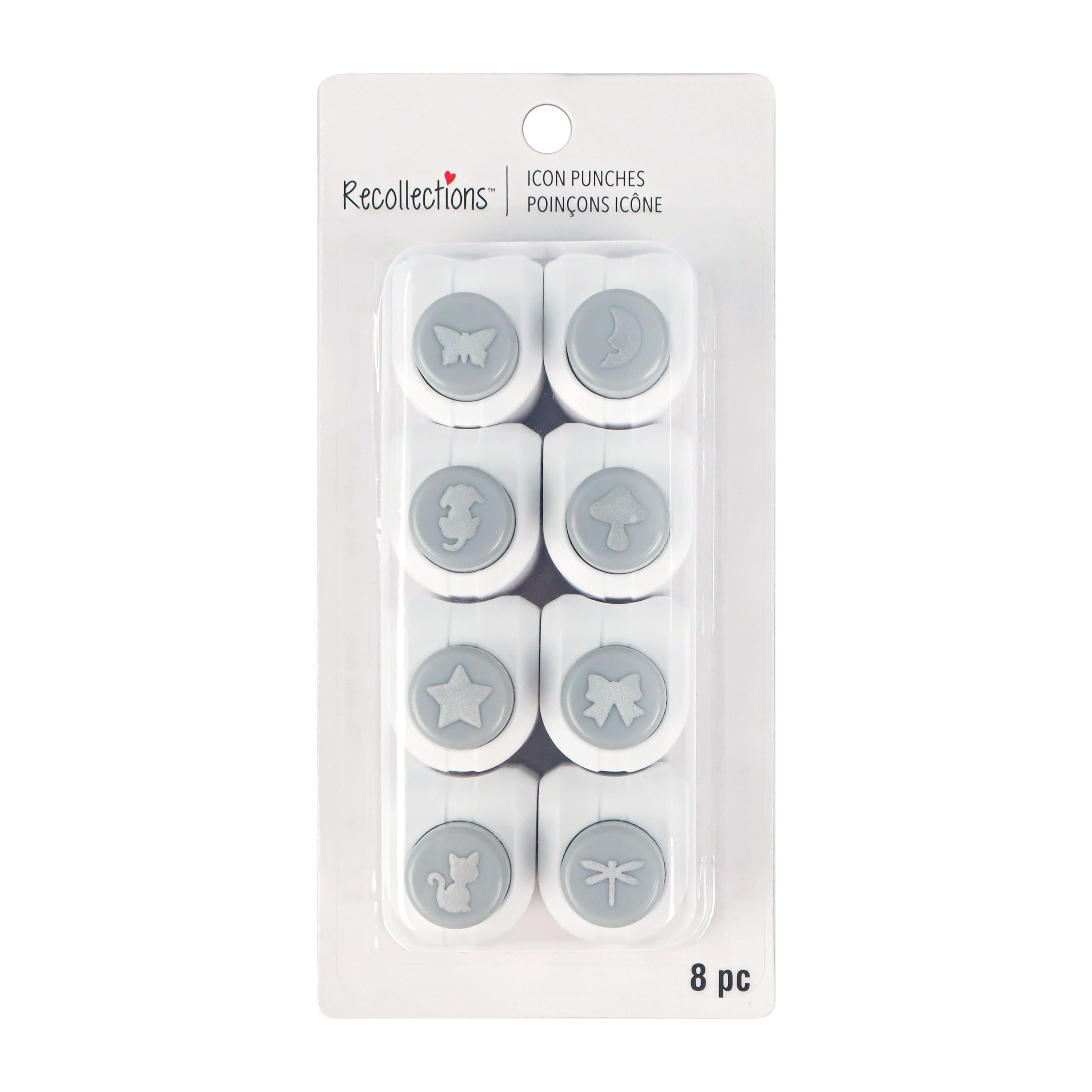 6 Pack: 8 Piece Icon Punch Set by Recollections™