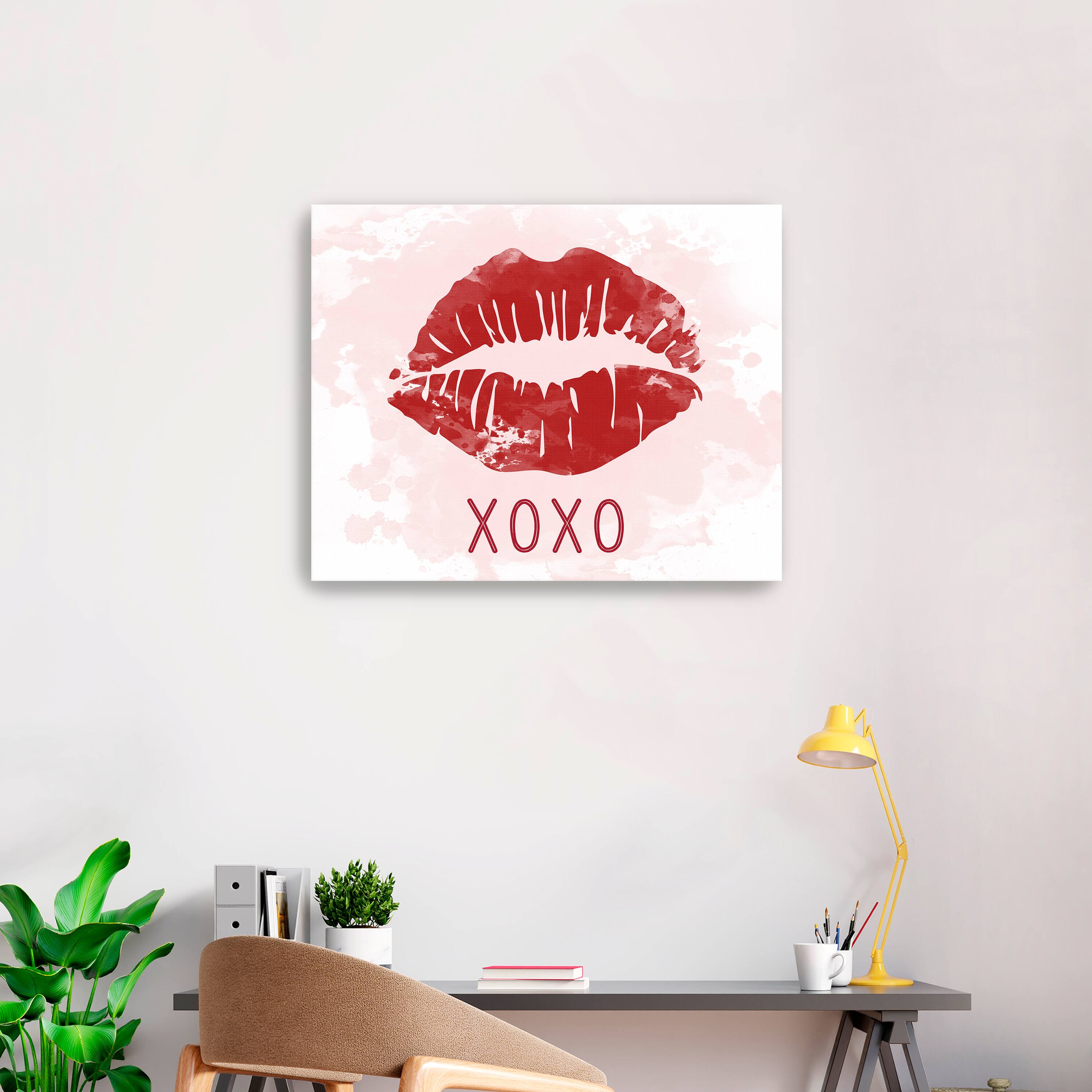 XOXO Lips Canvas Giclee