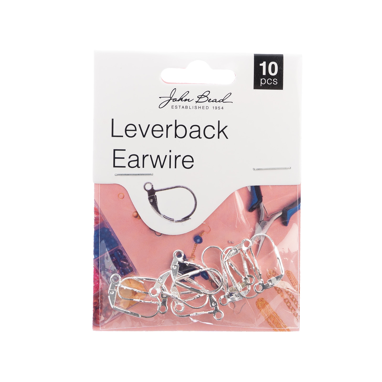 John Bead Must Have Findings 19mm Leverback Earwire, 10ct.