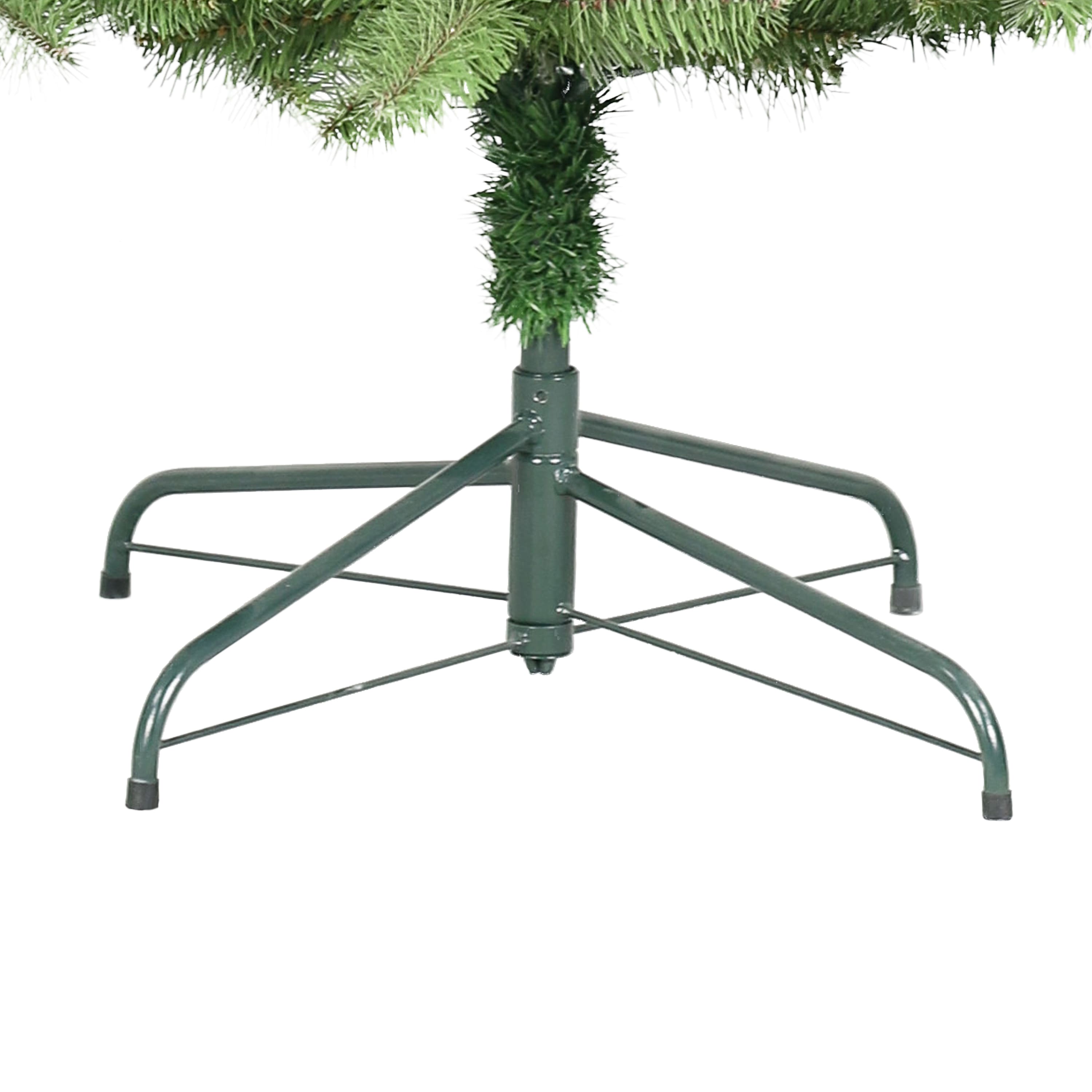 9ft. Pre-Lit Slim Flocked Artificial Utah Fir Tree, Multicolor Lights