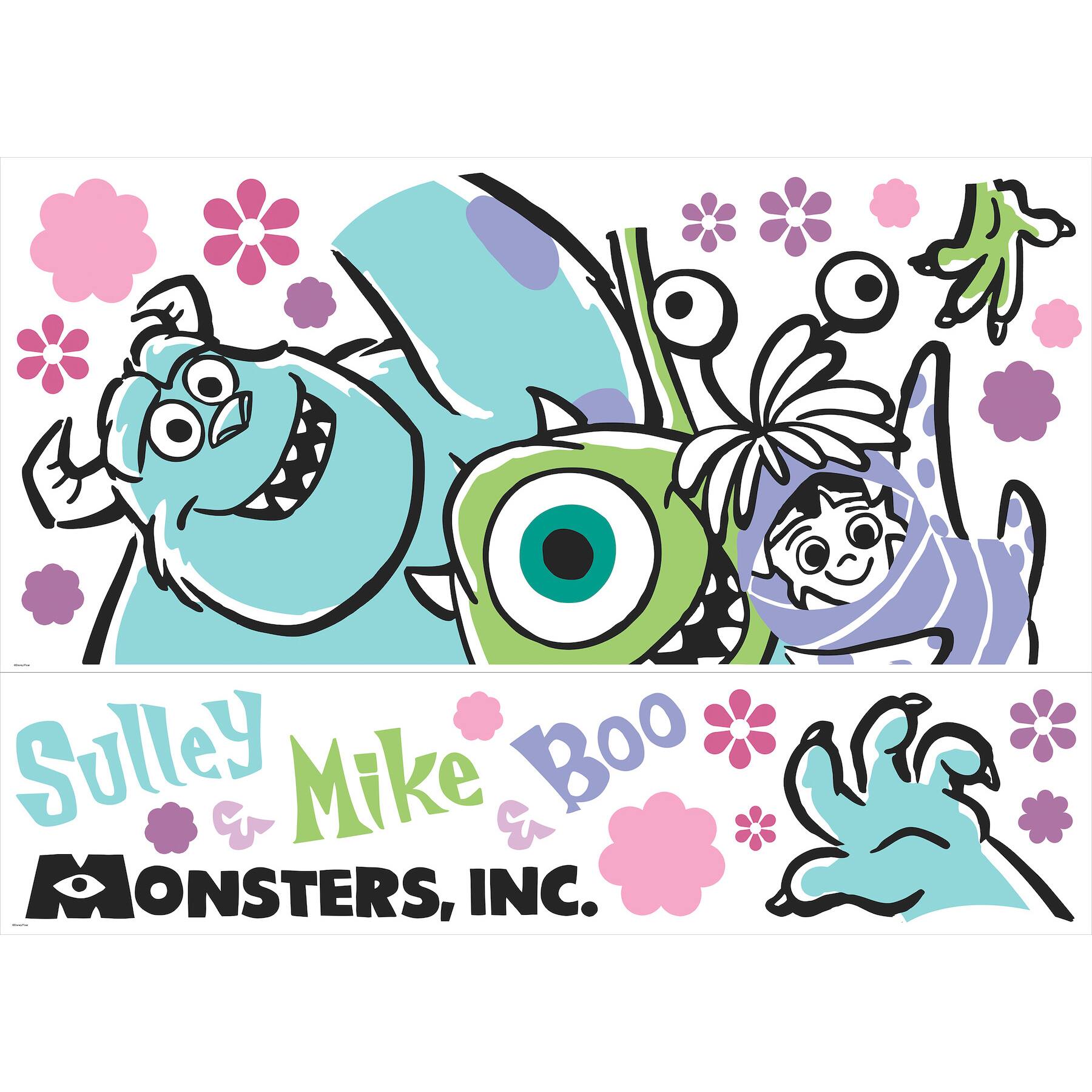 RoomMates Monsters Inc. Peel &#x26; Stick Giant Wall Decals