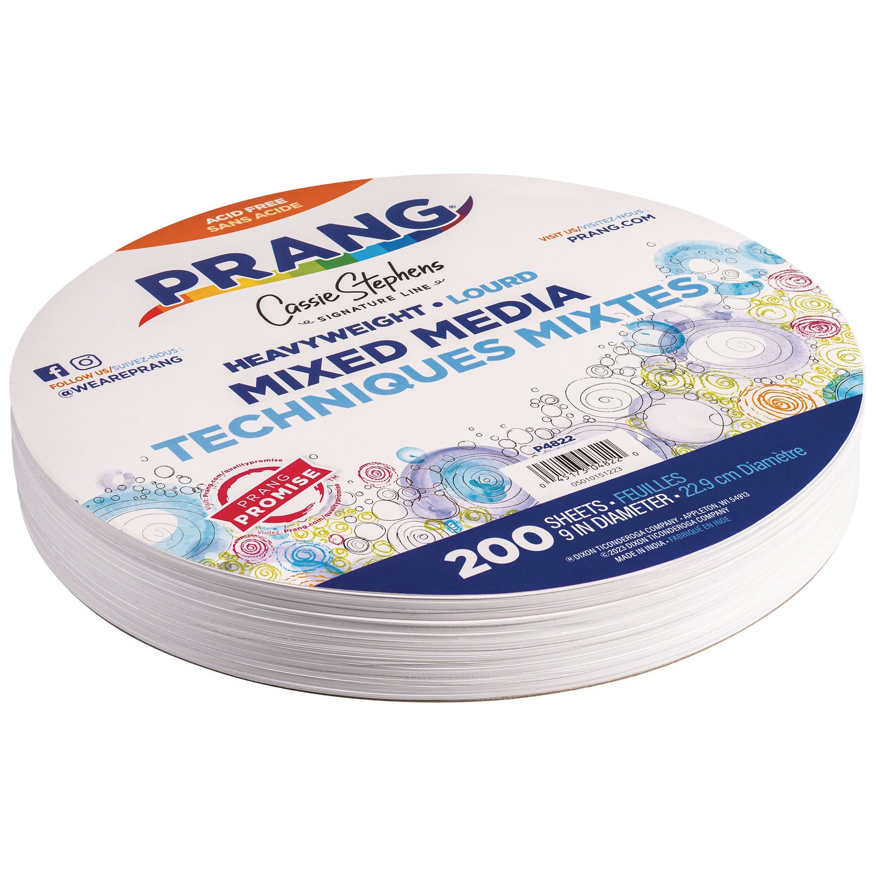 Prang® 9" Heavyweight Mixed Media Paper Circles, 200ct.