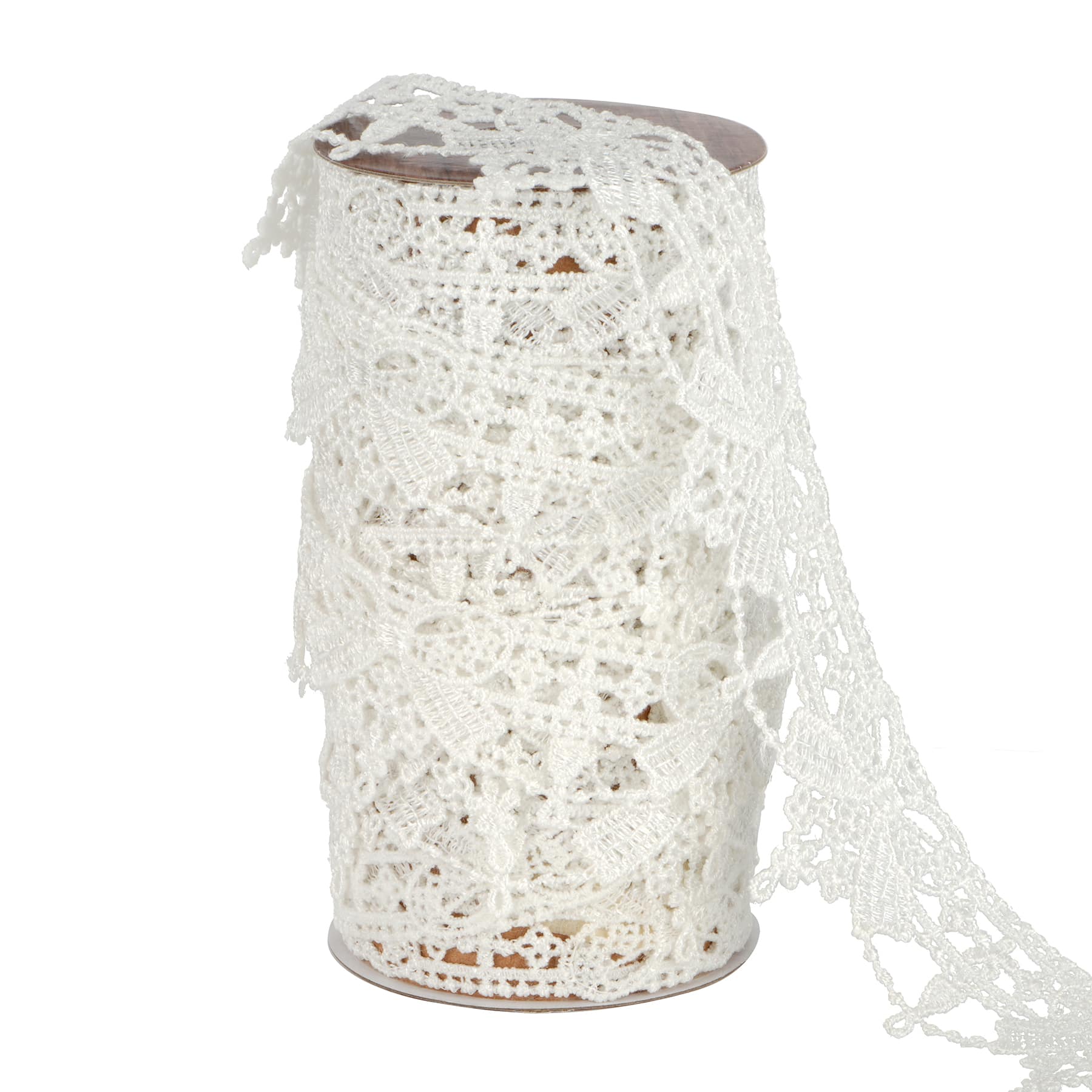 1.375&#x22; x 3yd. Bow Lace Trim Ribbon by Ashland&#xAE; English Romance