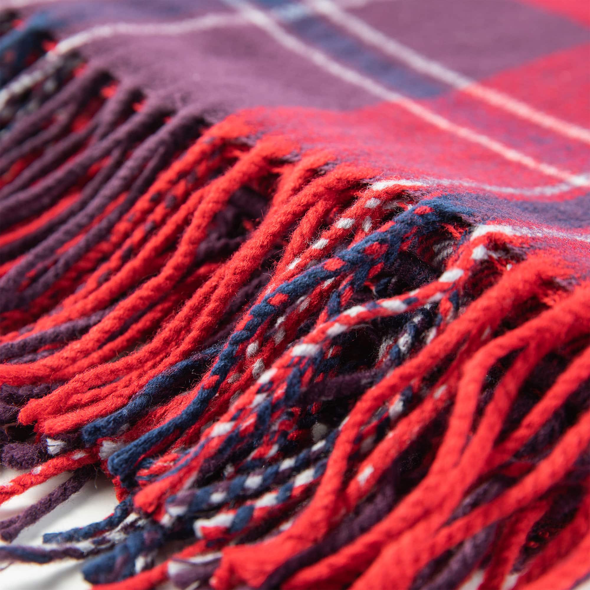 Glitzhome® 60" Plaid Woven Acrylic Throw