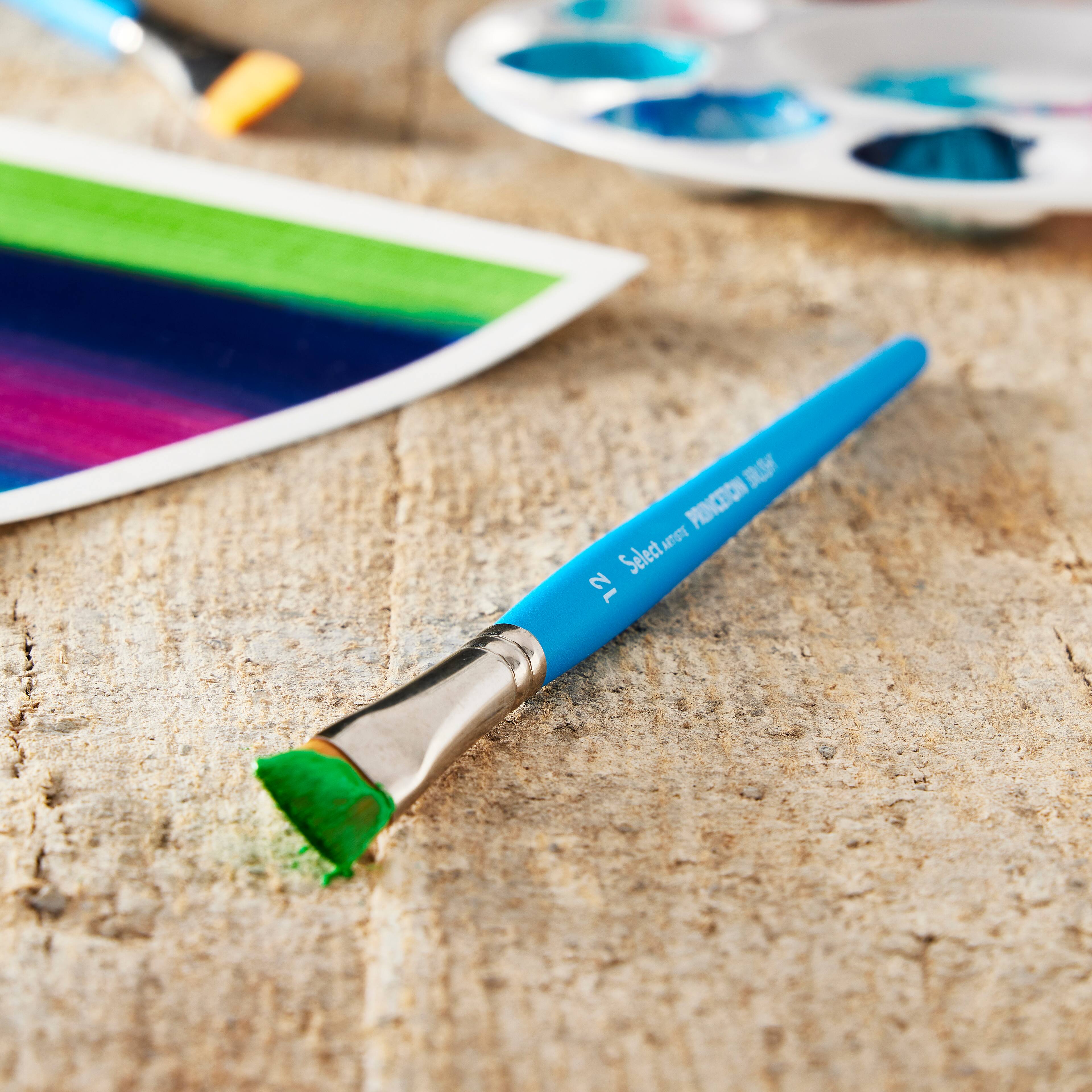 12 Pack: Princeton™ Select™ Artiste Series 3750 Short Handle Chisel Blender Brush