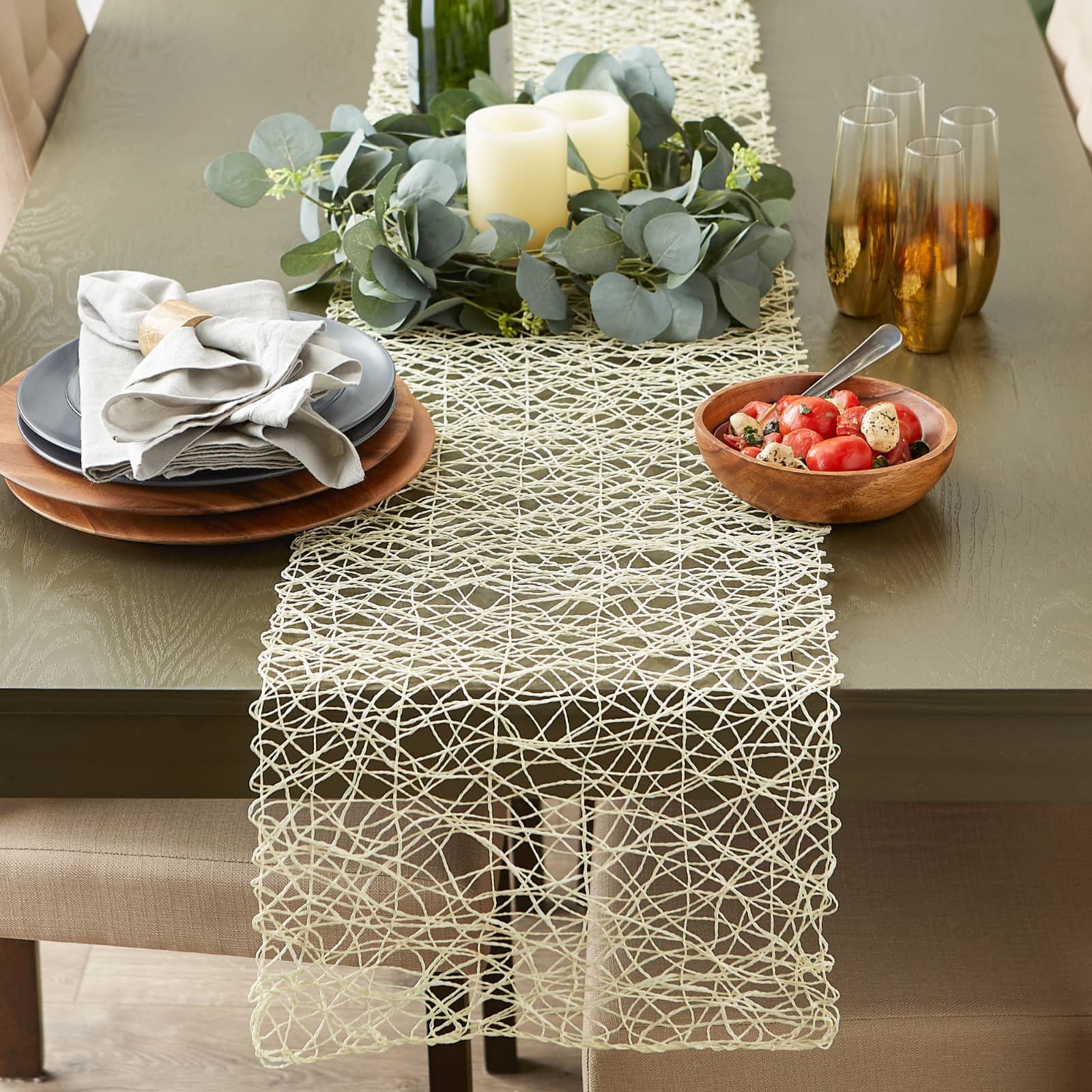 DII&#xAE; 72&#x22; Woven Paper Table Runner