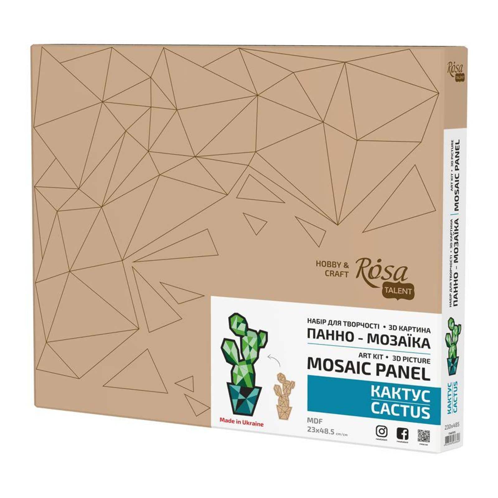 Rosa Talent Cactus Painting Your Puzzle Mosaic Art Kit