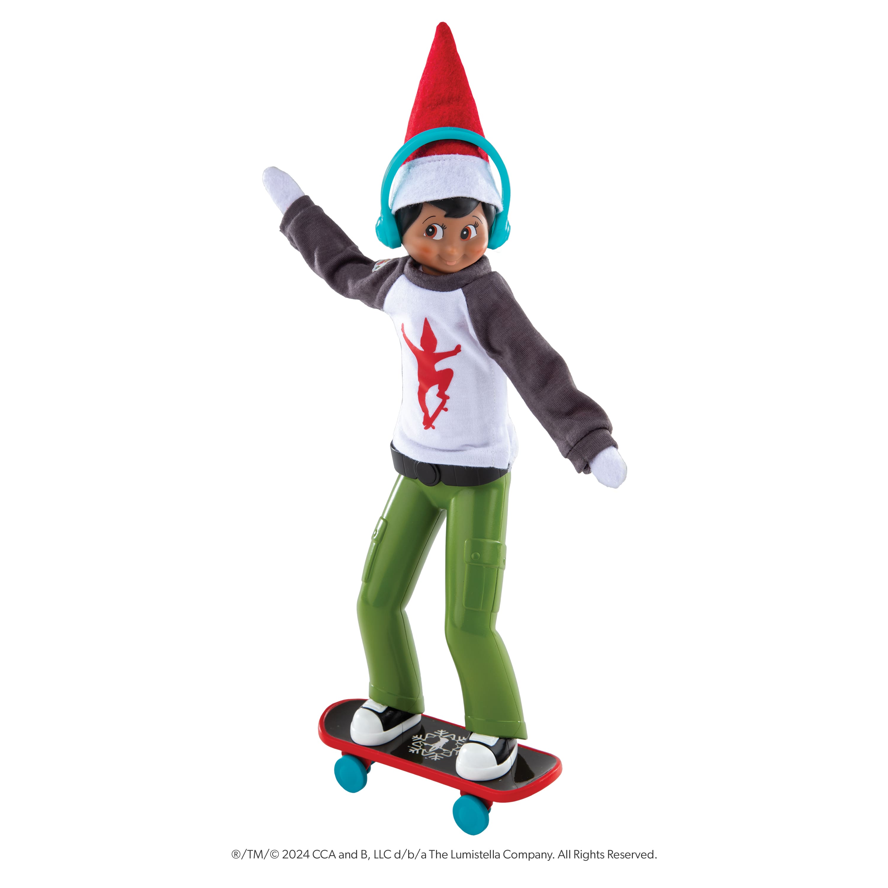 The Elf on the Shelf&#xAE; MagiFreez&#xAE; Holly Jolly Ollie Skateboard Set