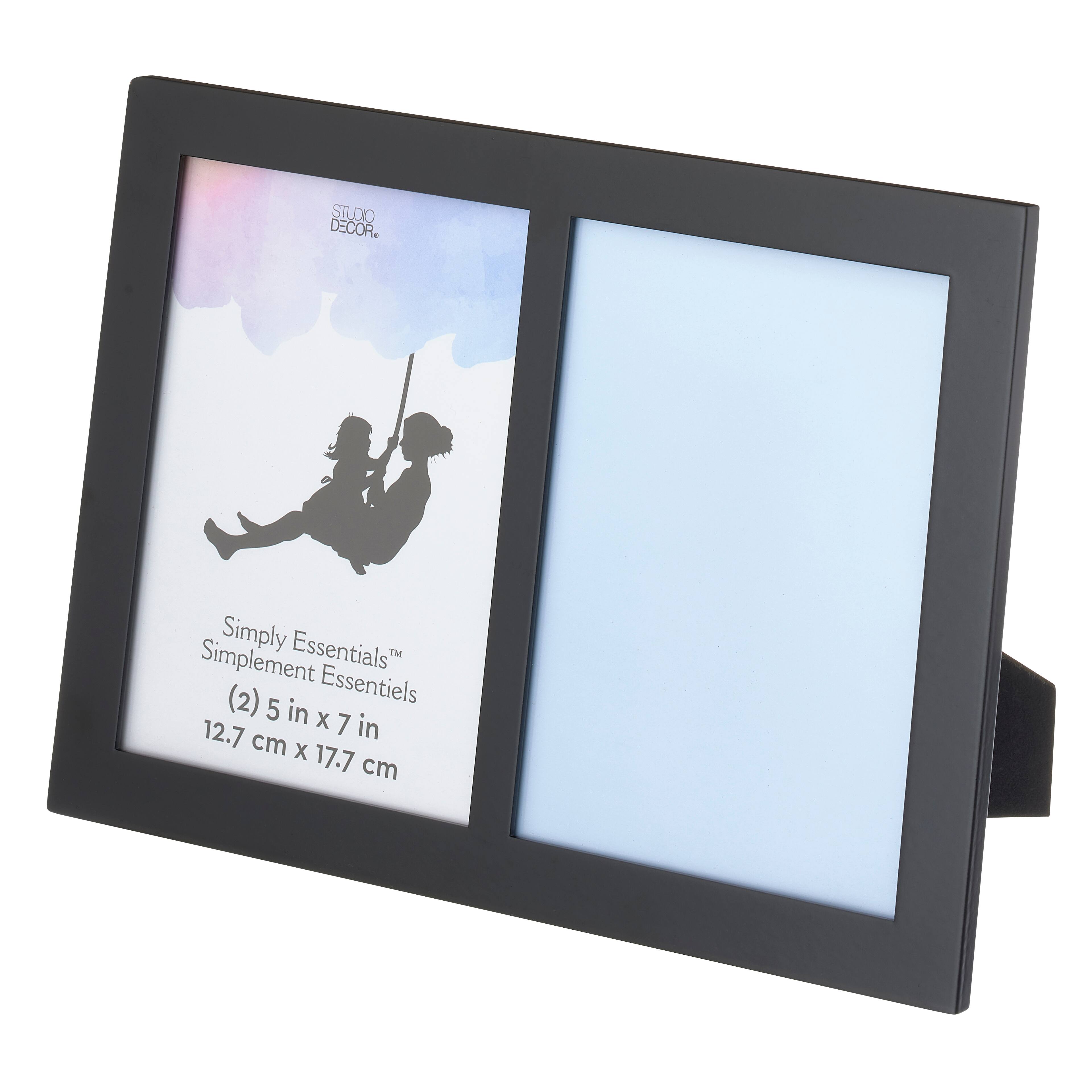 12 Pack: 2 Opening Black 5" x 7" Frame, Simply Essentials™ by Studio Décor®