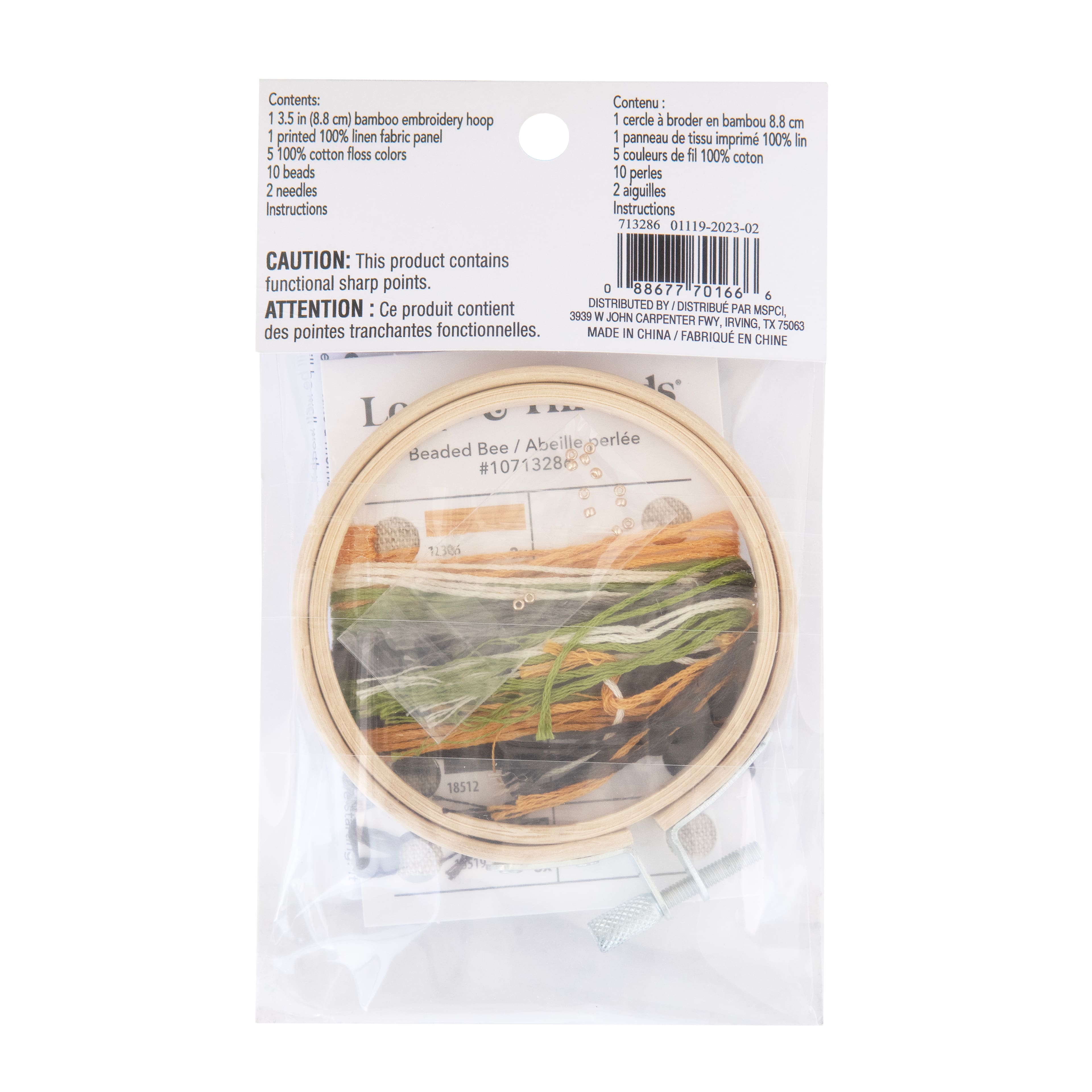 Bumble Bee Embroidery Kit by Loops & Threads®