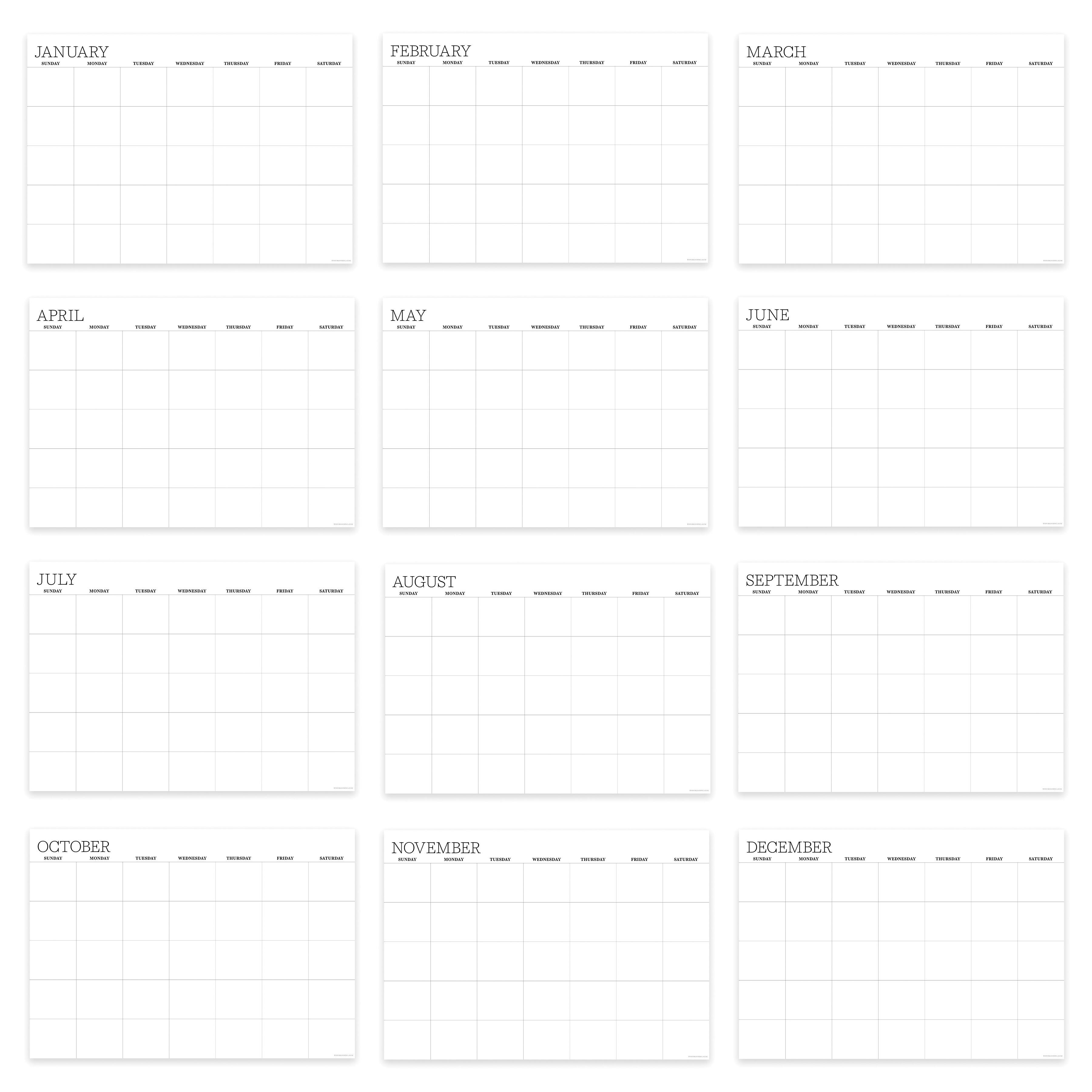 TF Publishing Medium Dry Erase Wired Hanging Horizontal Wall Calendar