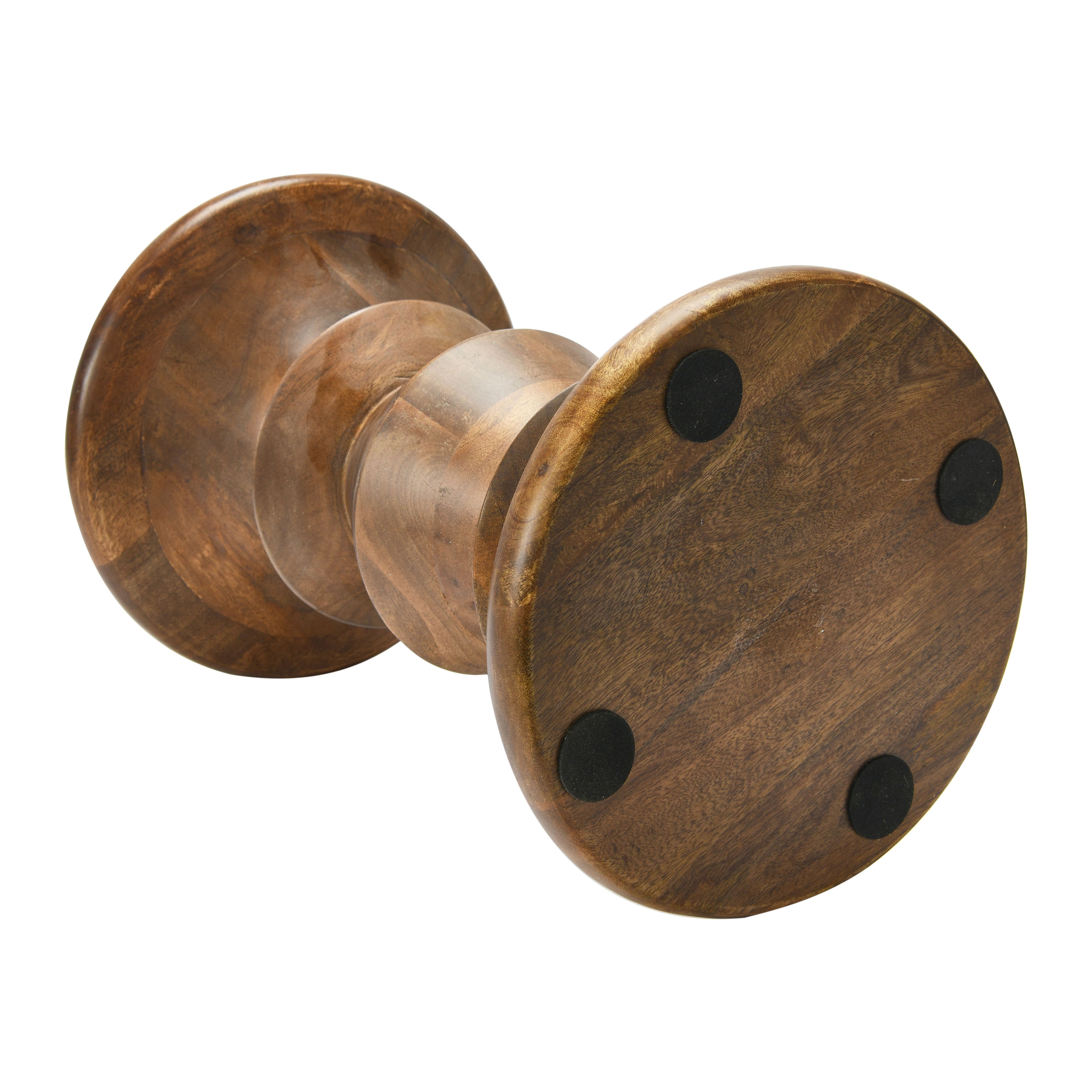 Hello Honey® Berns Mid-Century Modern Solid Mango Table with Flat Top