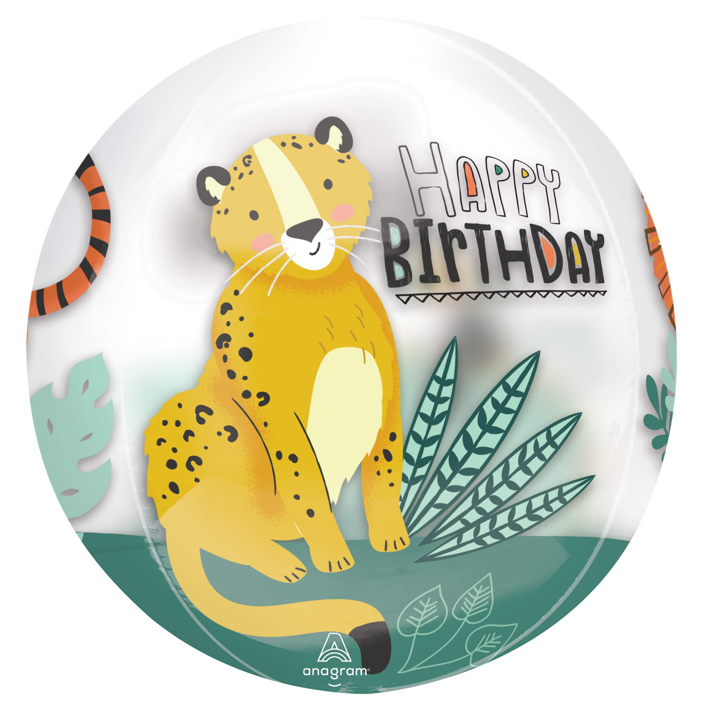 Orbz&#xAE; XL&#x2122; 16&#x22; Get Wild Birthday Clear Foil Balloon