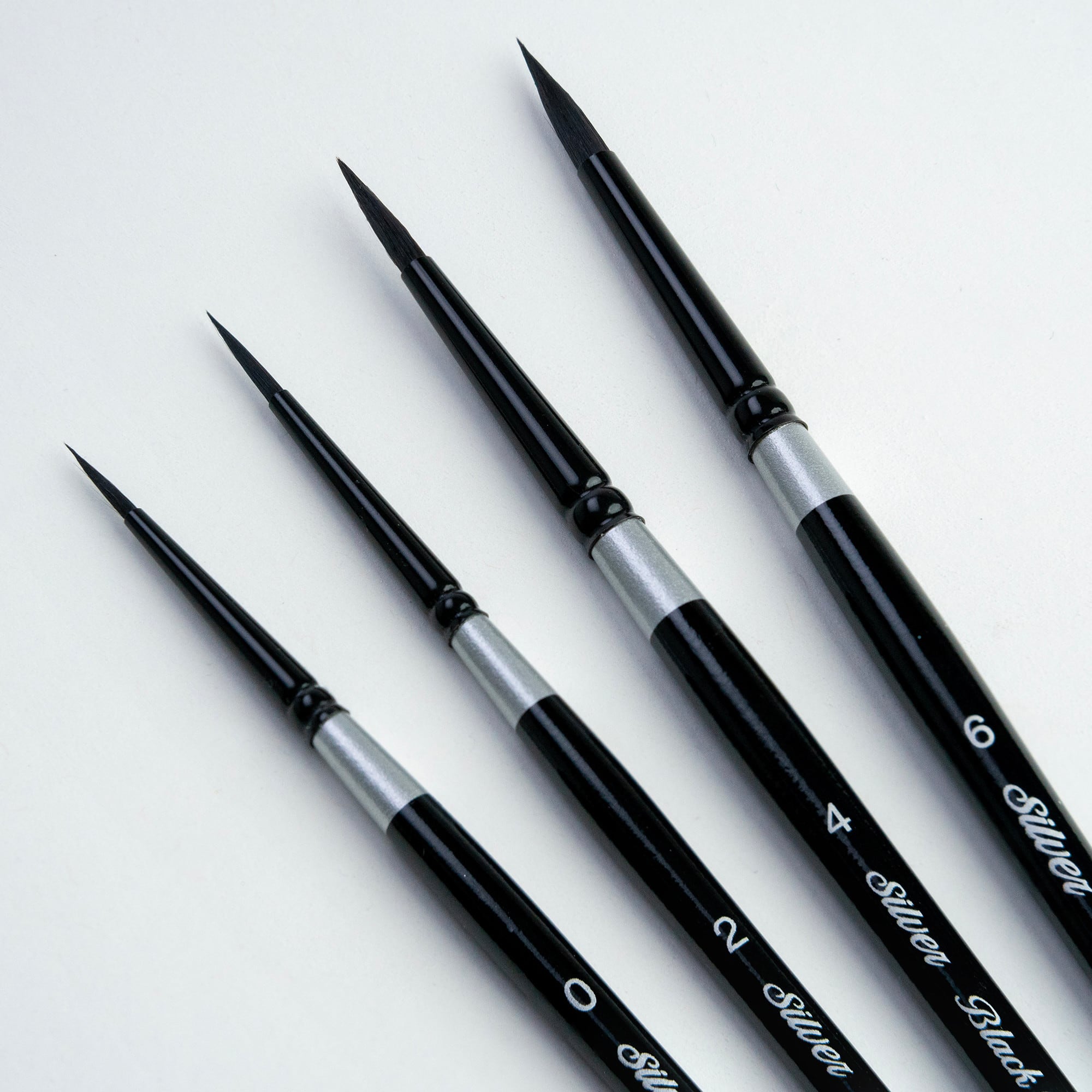 Silver Brush Limited Black Velvet® Round Brushes Set