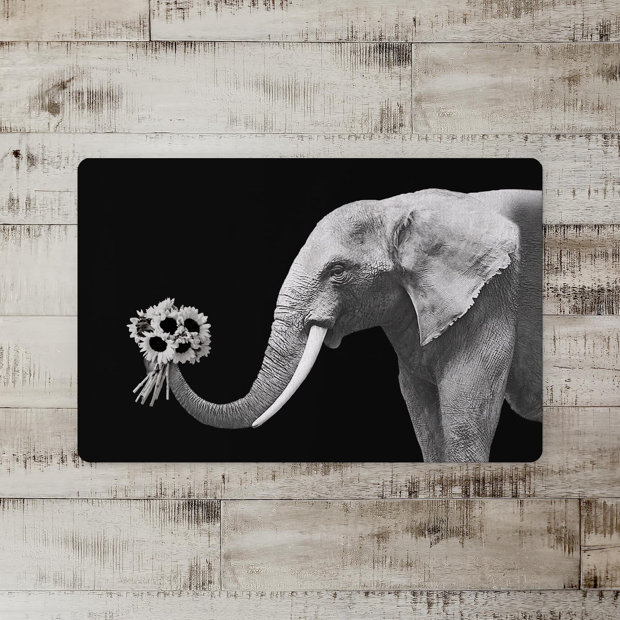 Elephant Bouquet 27" x 18" Floor Mat