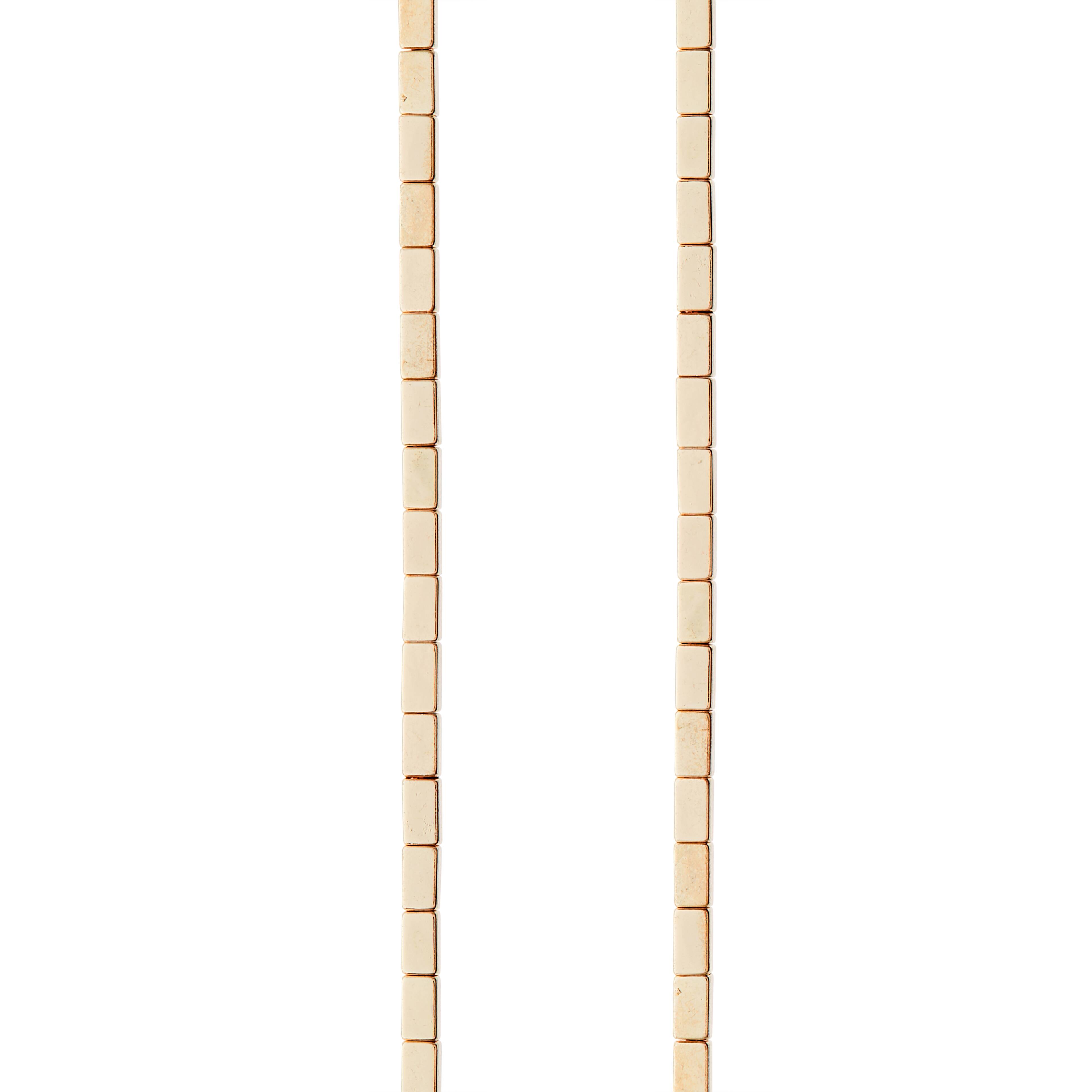 Gold Hematite Square Beads, 5mm by Bead Landing™