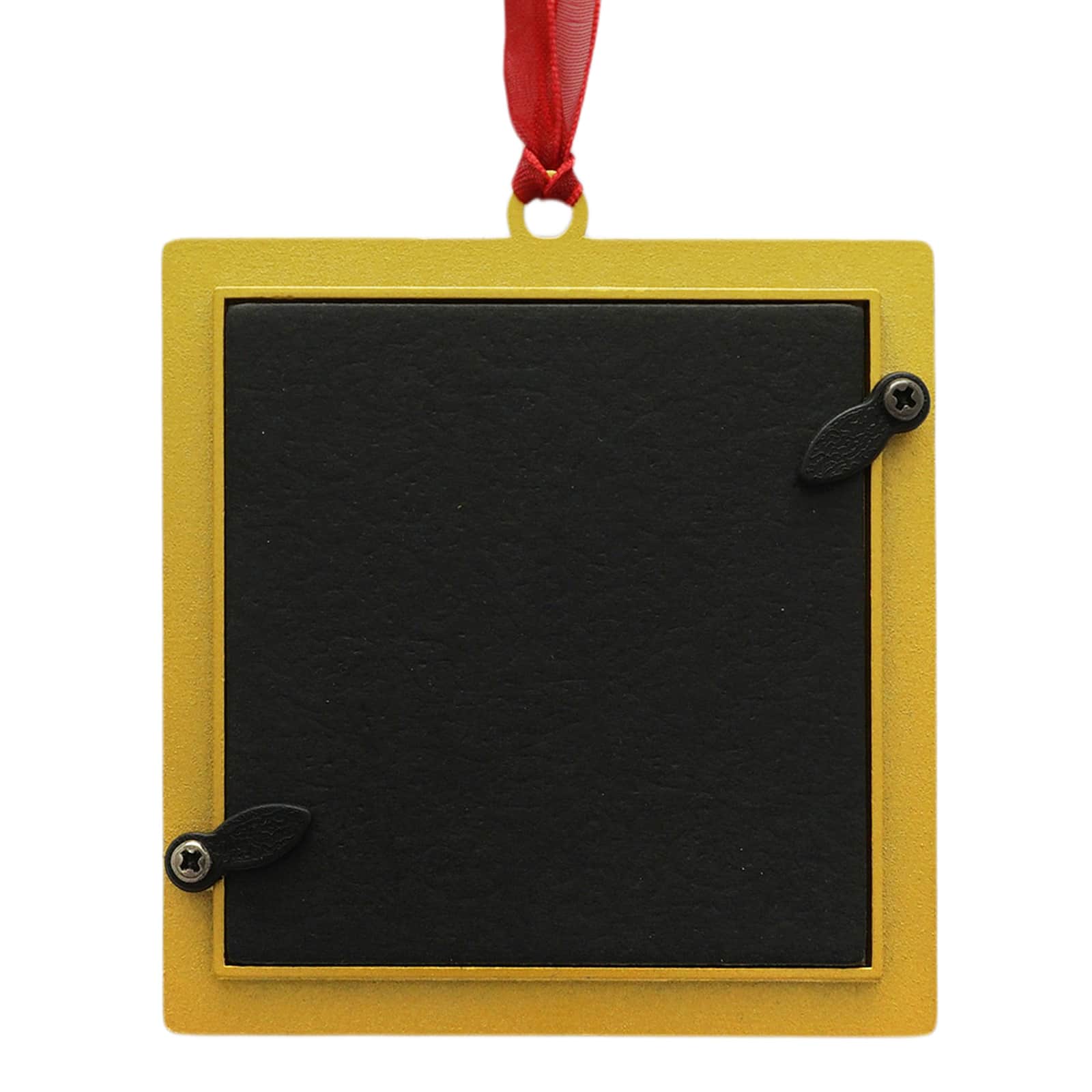 2.5&#x22; x 2.5&#x22; White &#x26; Gold Square 2025 Metal Ornament Frame by Studio D&#xE9;cor&#xAE;