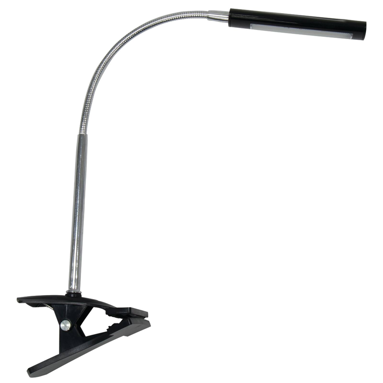 Silver &#x26; Black Studio Designs Art Clamp Lamp