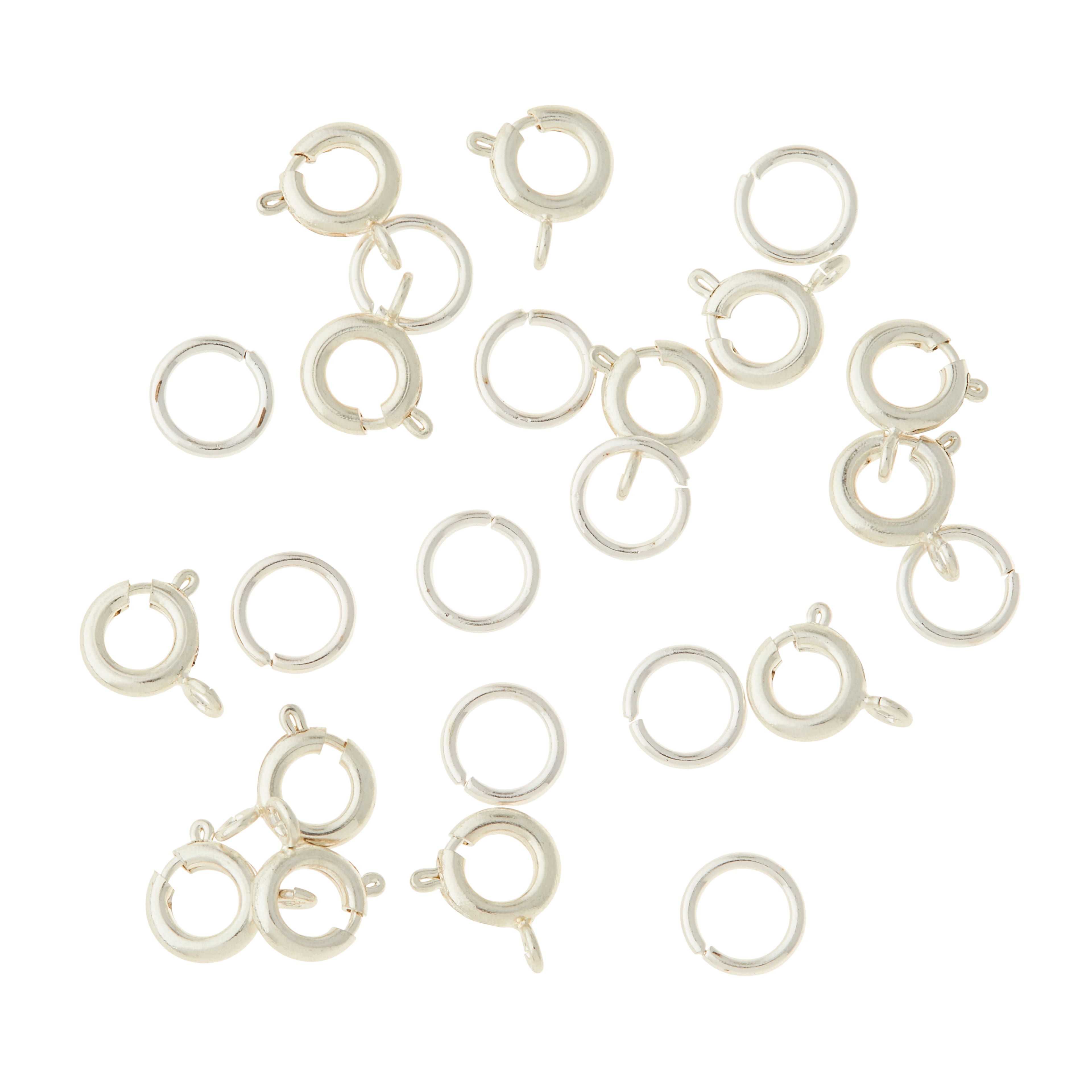 7mm Spring Ring Clasps, 36ct. by Bead Landing&#x2122;