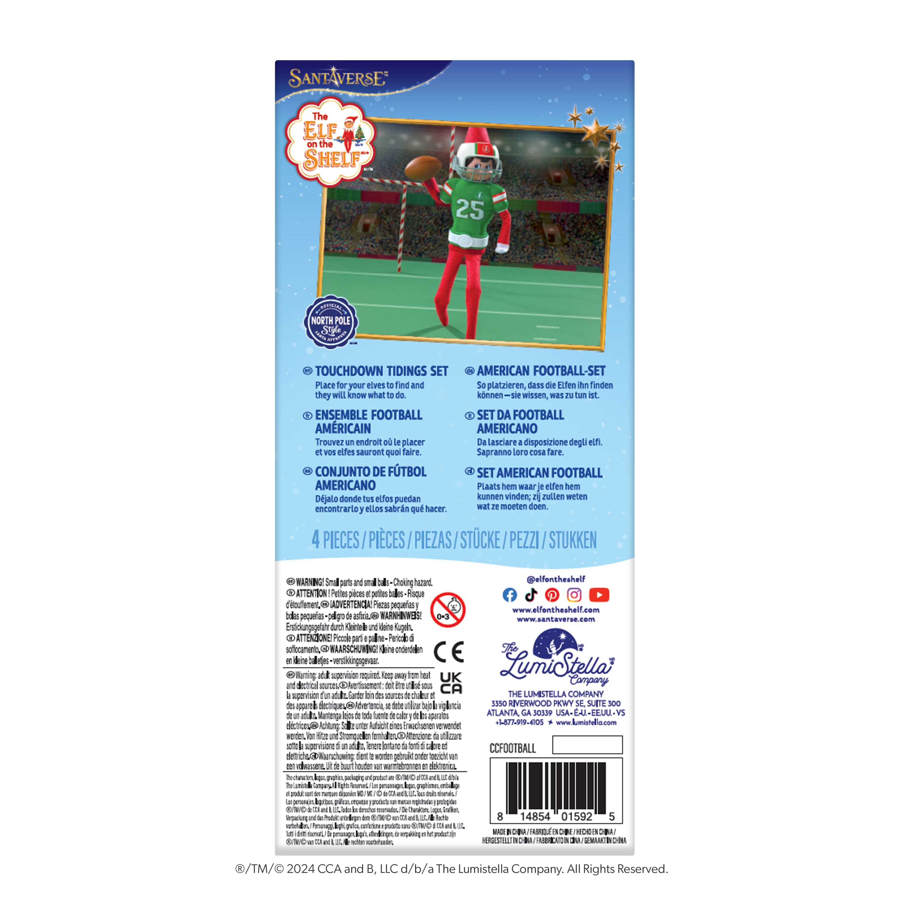 The Elf on the Shelf&#xAE; Claus Couture Collection&#xAE; Touchdown Tidings Set