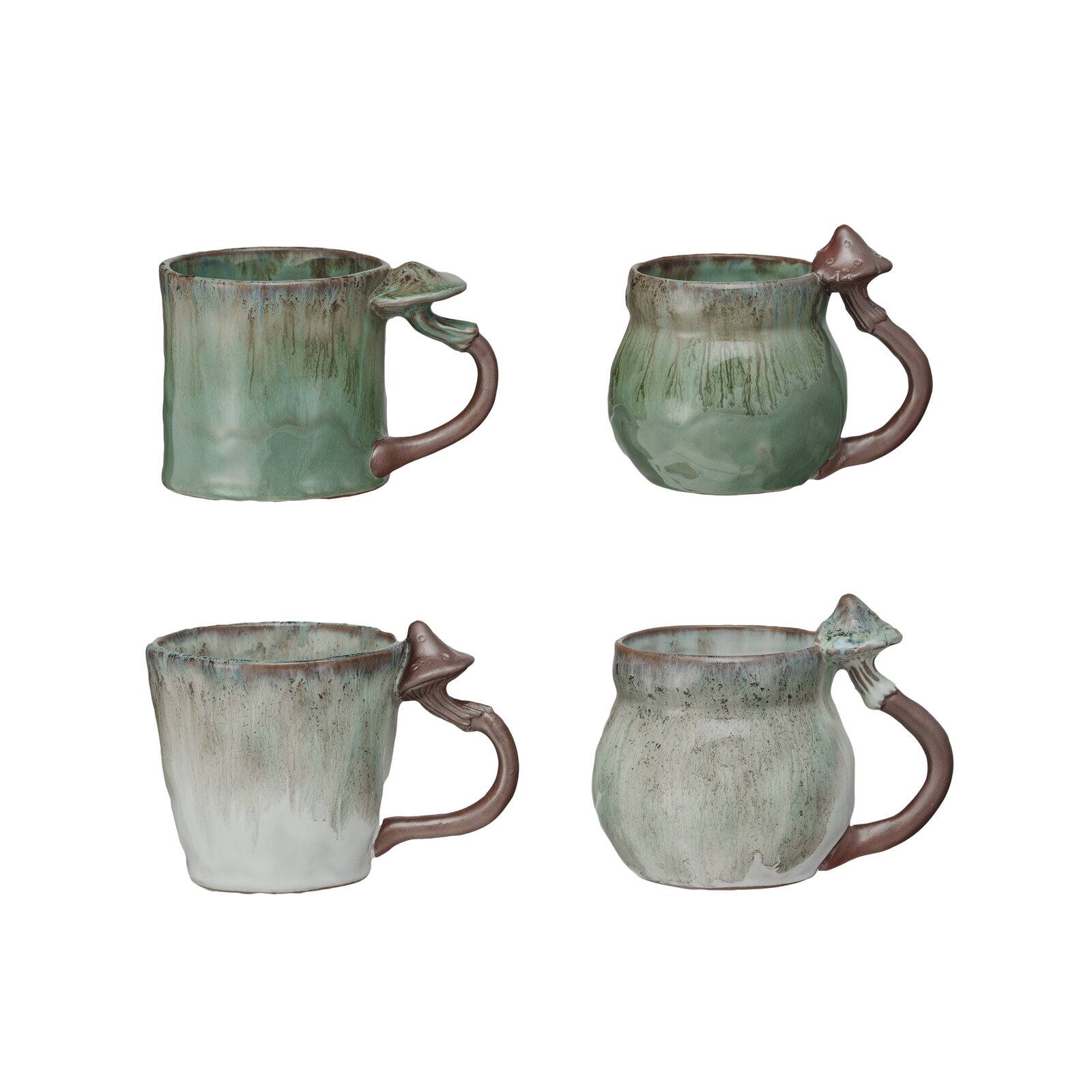 Hello Honey 14oz. Enchanted Mushroom Stoneware Mugs, 4ct.