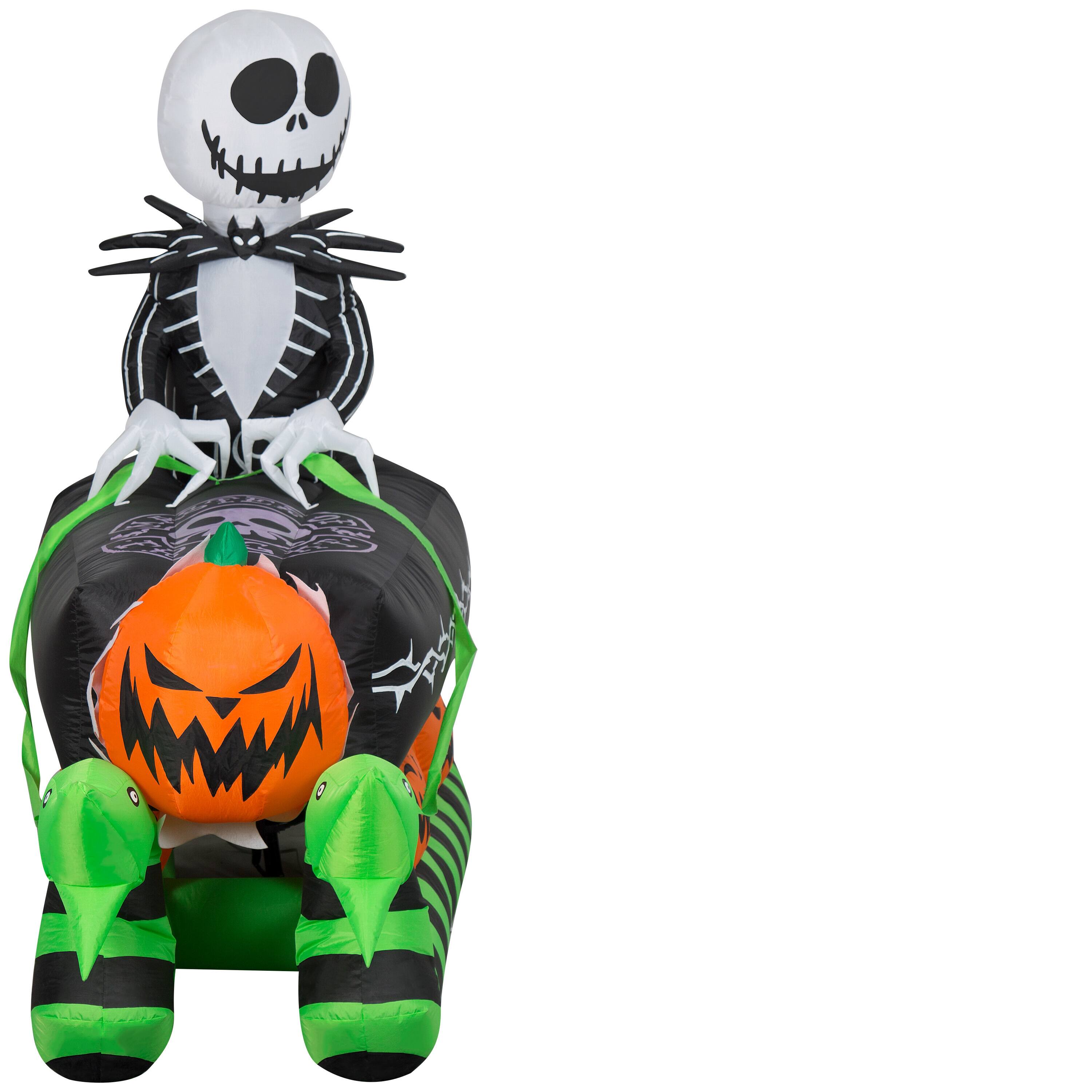 5ft. Airblown&#xAE; Inflatable Halloween Jack Skellington on Coffin Sleigh