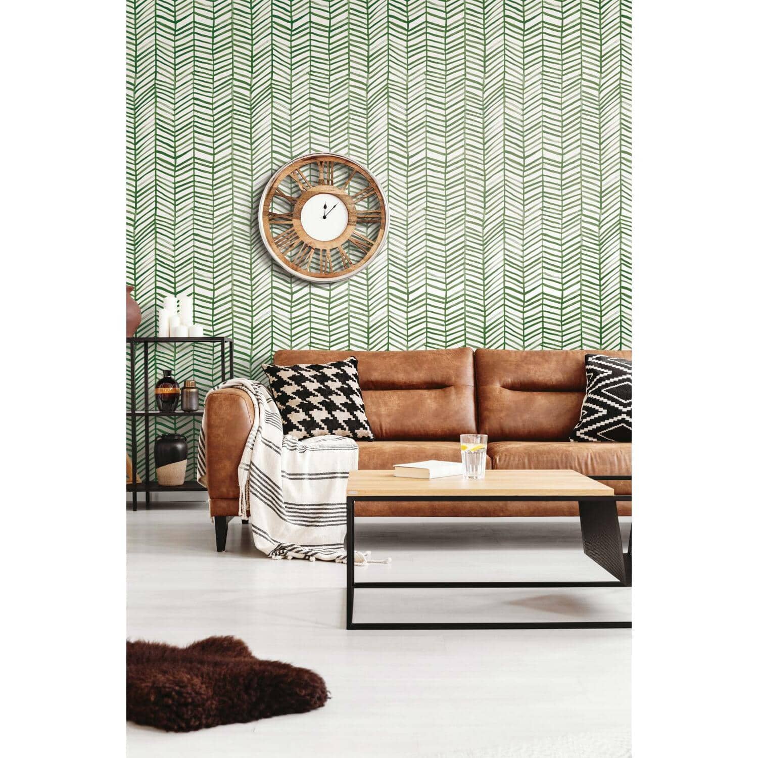 RoomMates Cat Coquillette Herringbone Peel & Stick Wallpaper