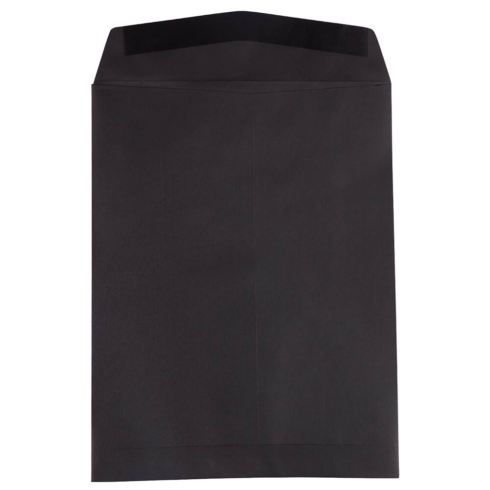 JAM Paper 10" x 13" Smooth Black Open End Catalog Envelopes
