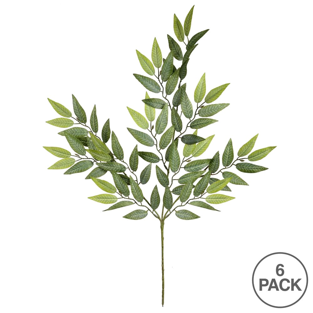 Mini Green Leaves Spray, 6ct.