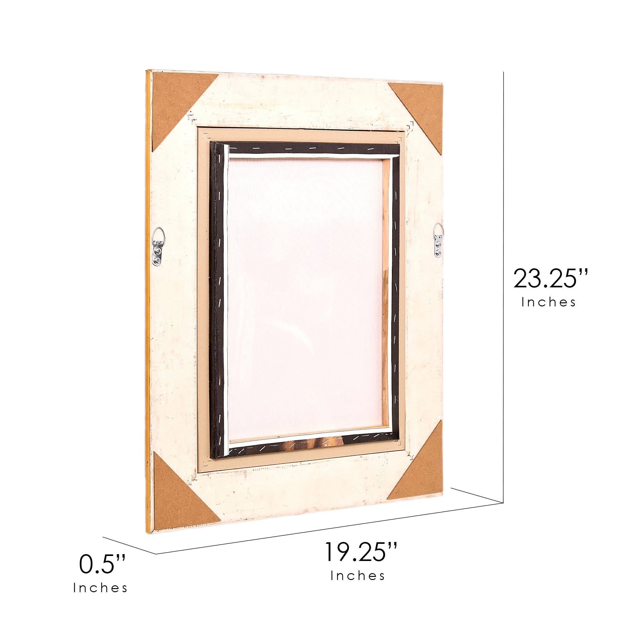 American Art Decor Ornate Framed Girl with a Pearl Earring Canvas Print by Johannes Vermeer - 19.25" x 23.25"