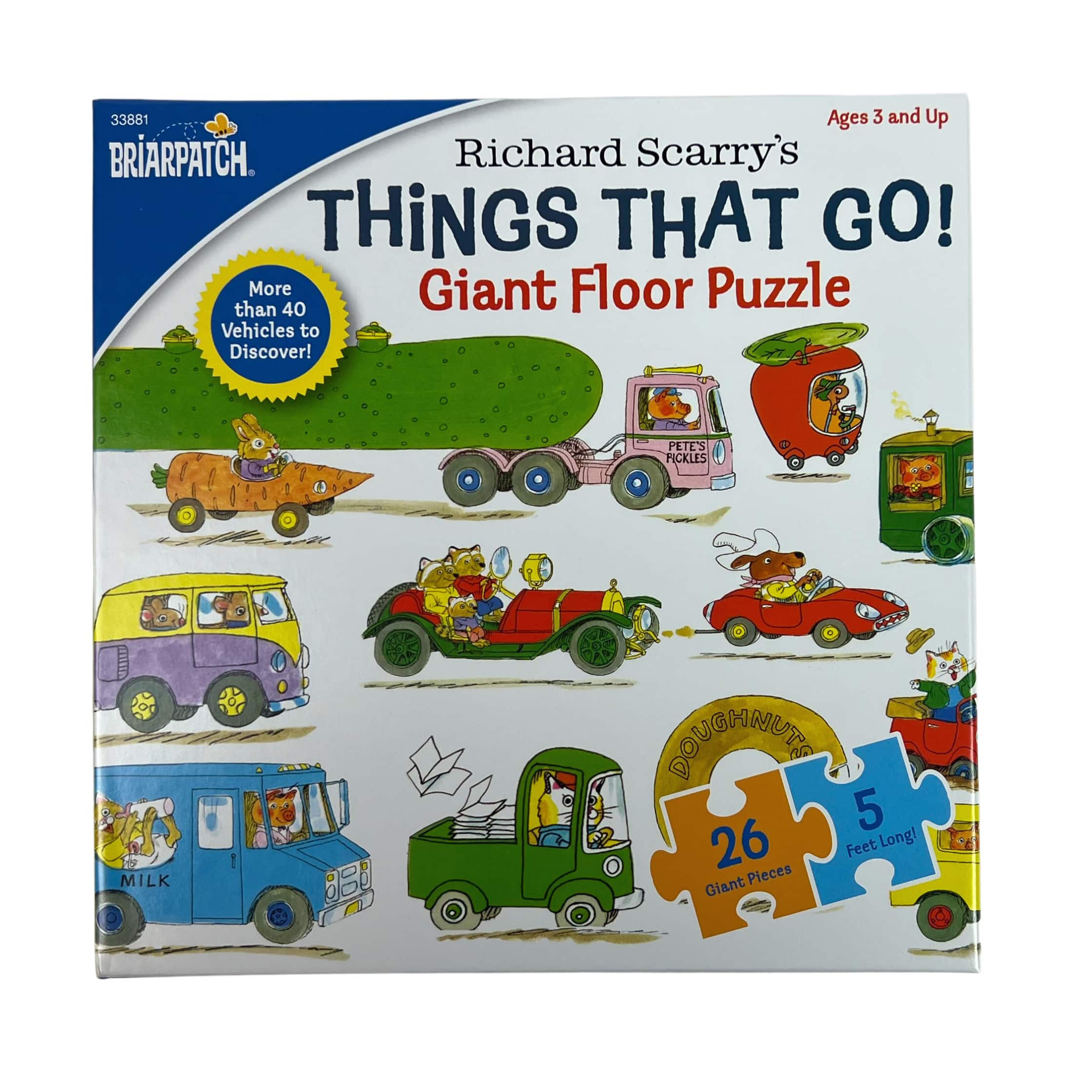 Richard Scarry&#x27;s Things That Go! Giant Floor Puzzle: 26 Pcs