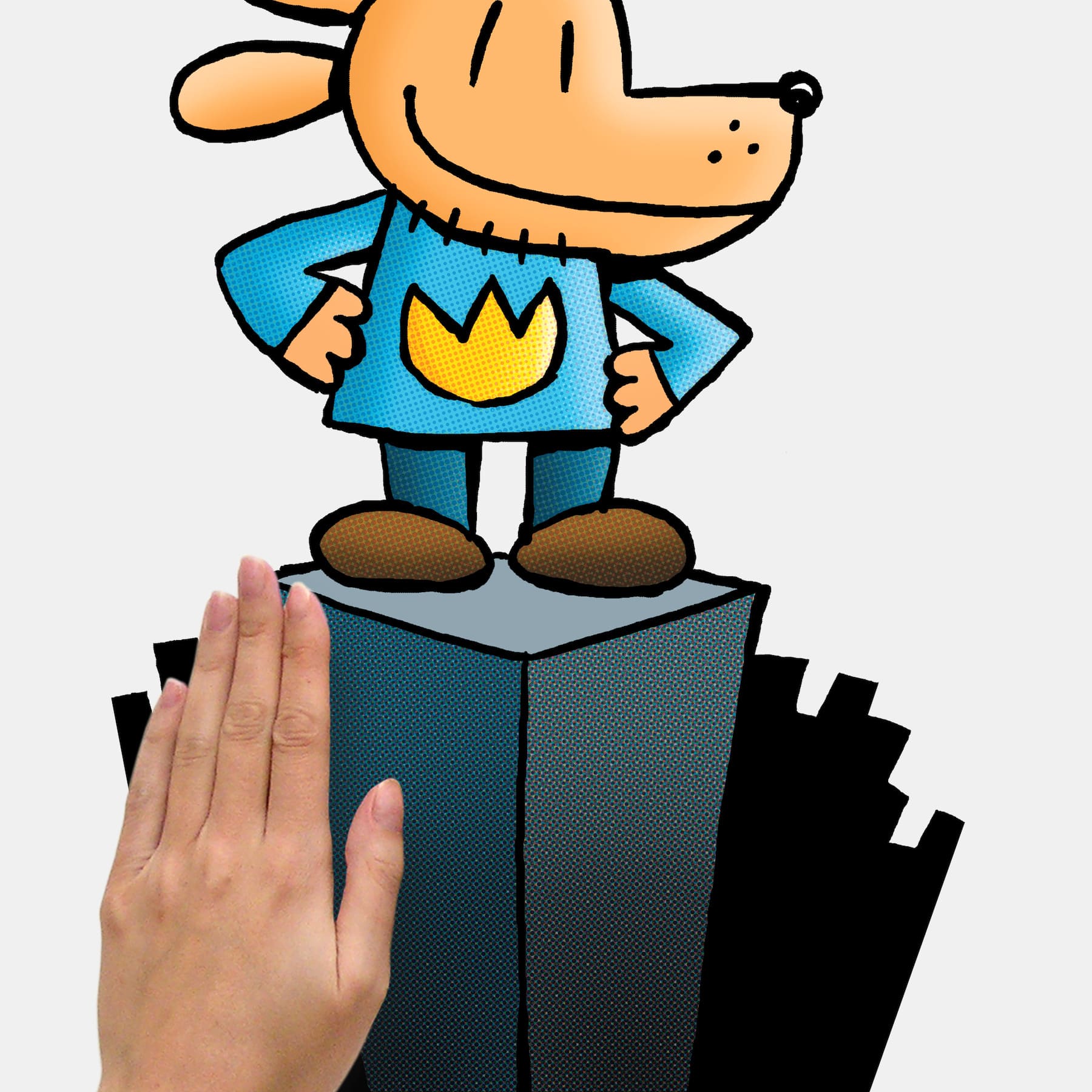 RoomMates Dogman Giant Peel & Stick Wall Decals