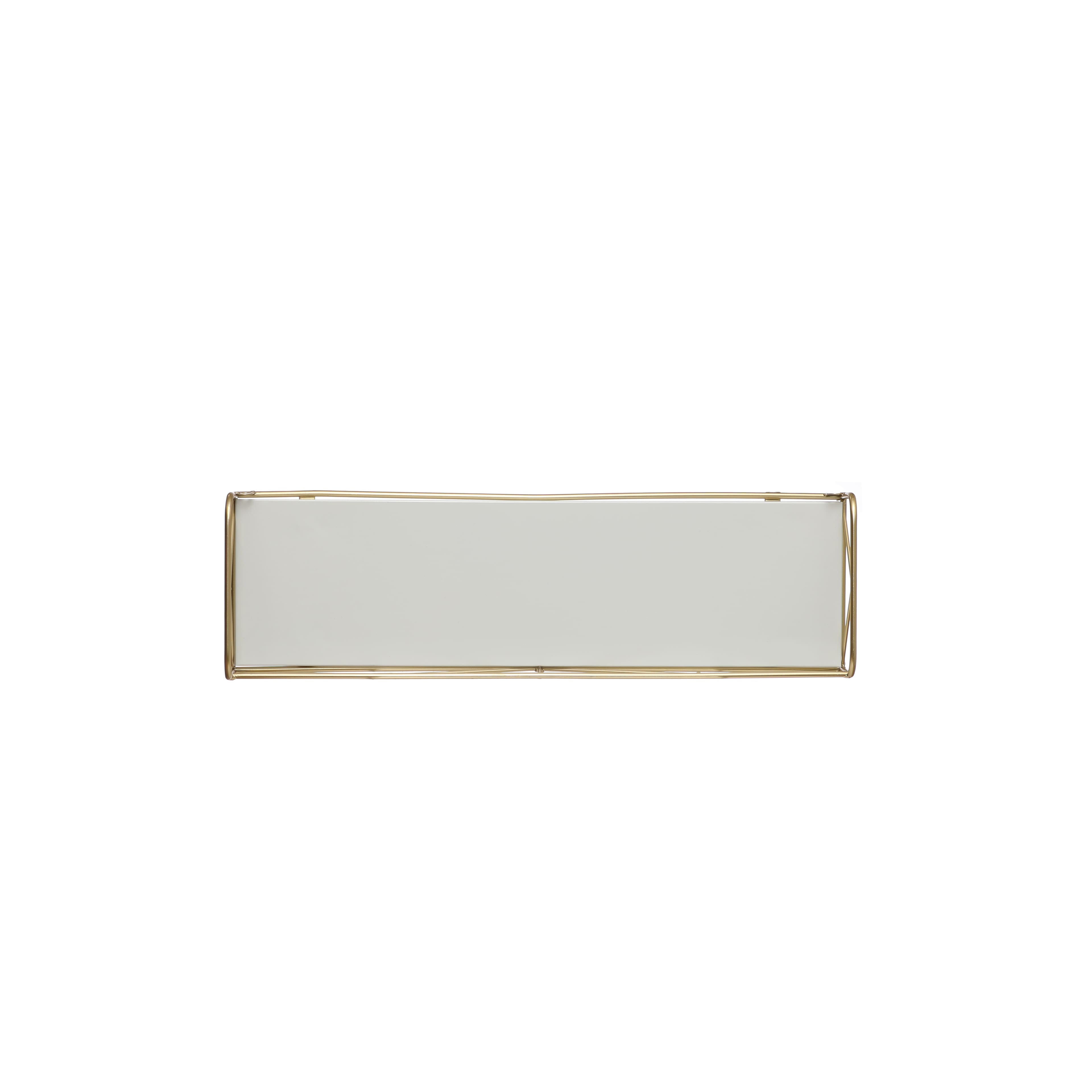 Small Gold &#x26; White Wall Shelf by Ashland&#xAE;