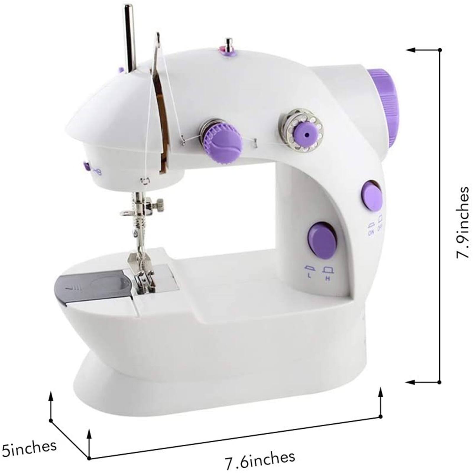 Liantral Lavender Dual Speed Mini Sewing Machine for Beginners