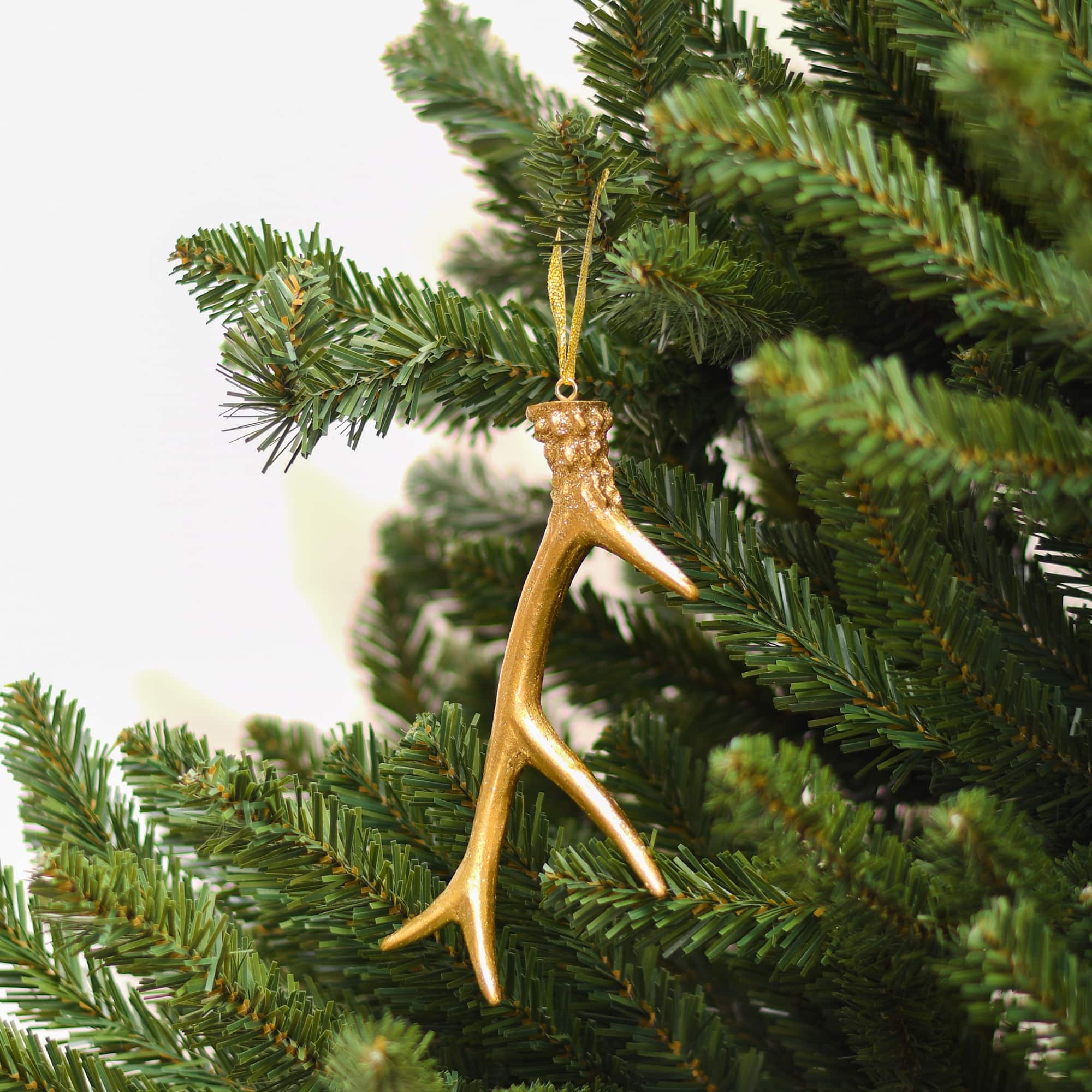 6.25&#x22; Gold Antler Ornament by Ashland&#xAE;