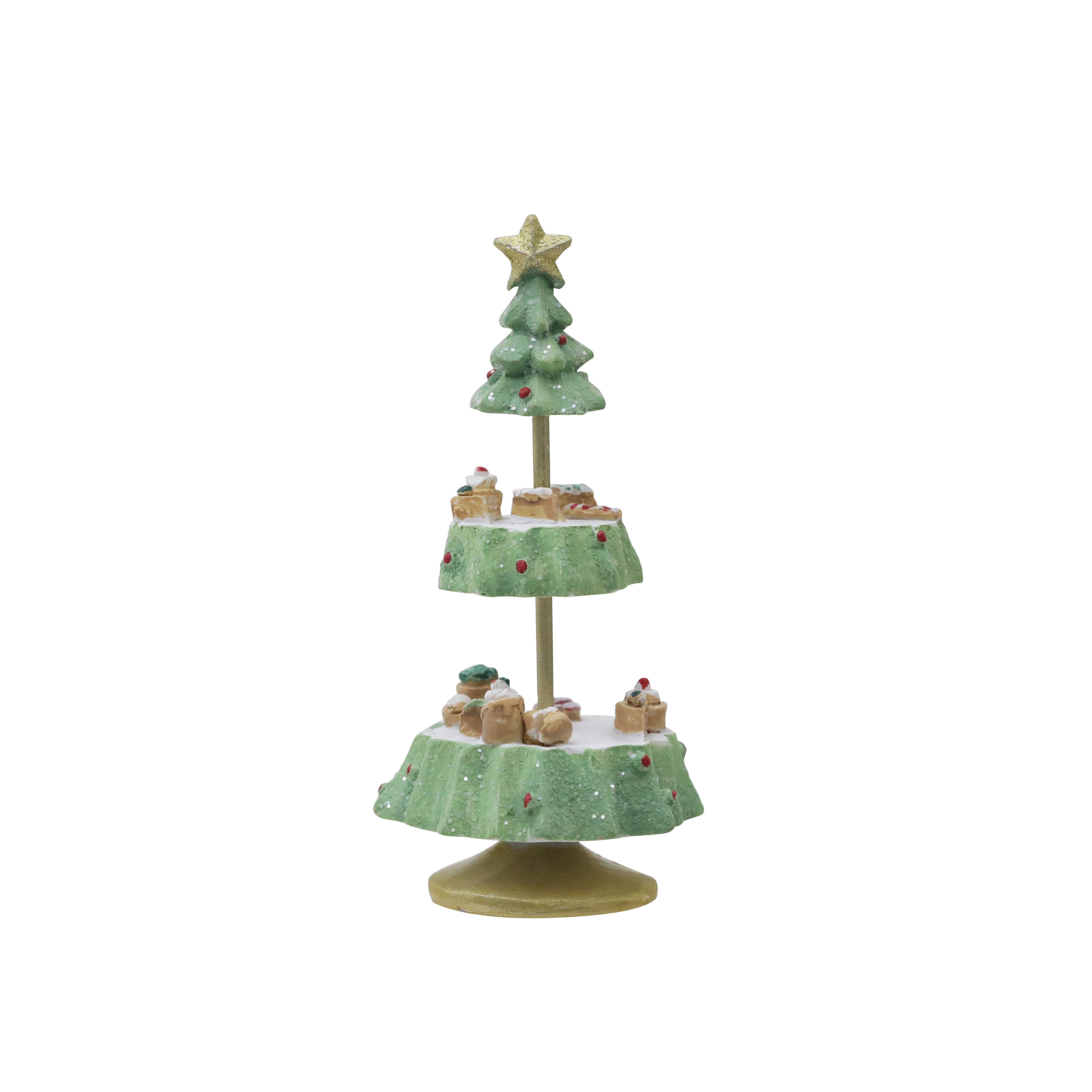 Sapin miniature vert &#xE0; trois niveaux d&#x2019;Ashland