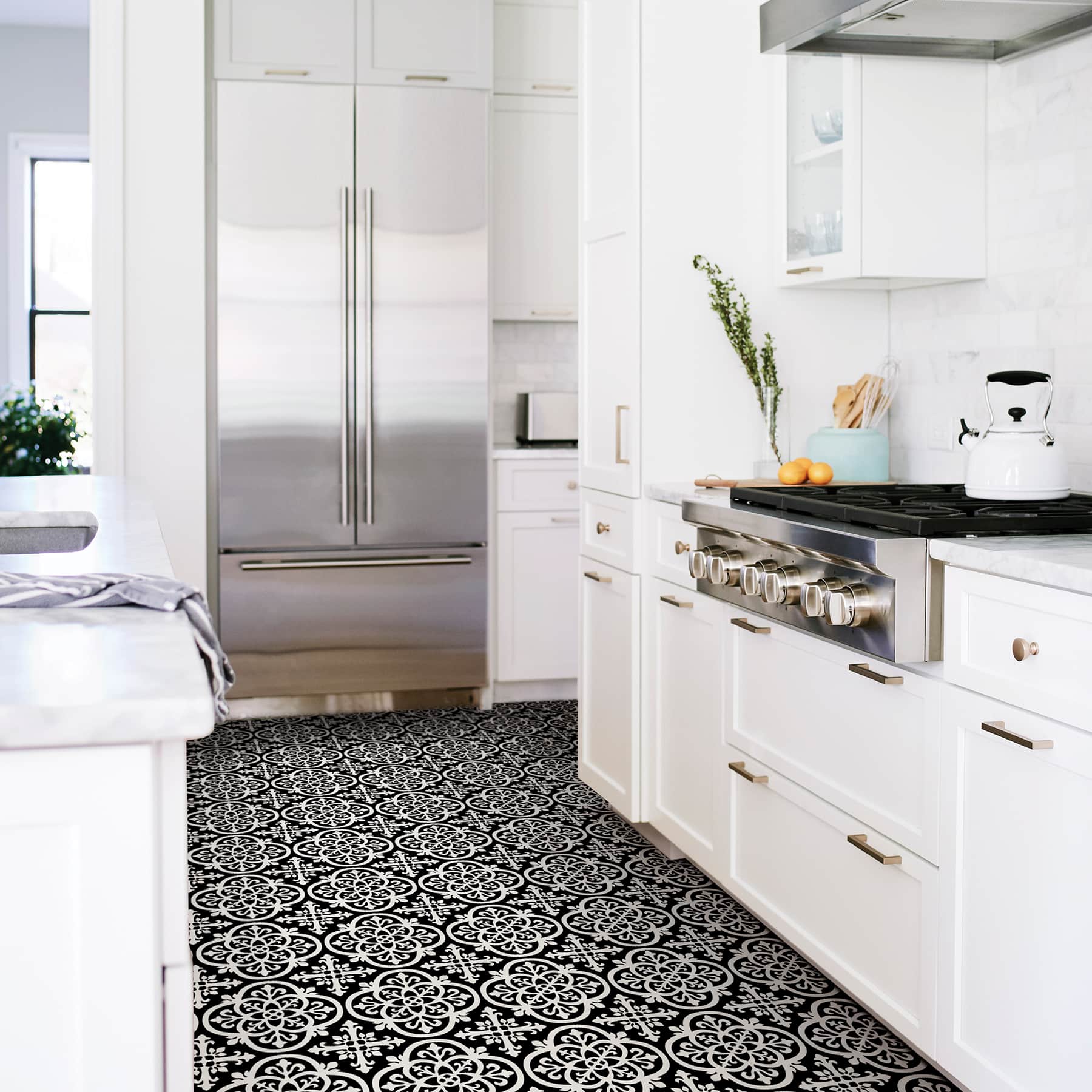 FloorPops Gothic Peel &#x26; Stick Floor Tiles