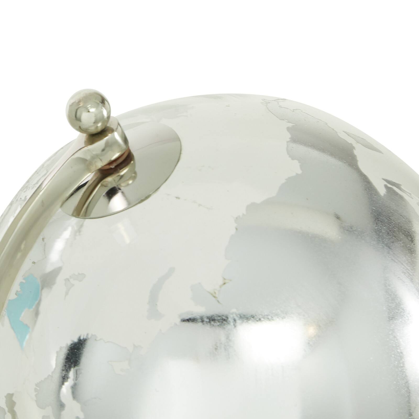 13&#x22; Silver Ceramic Glam Globe