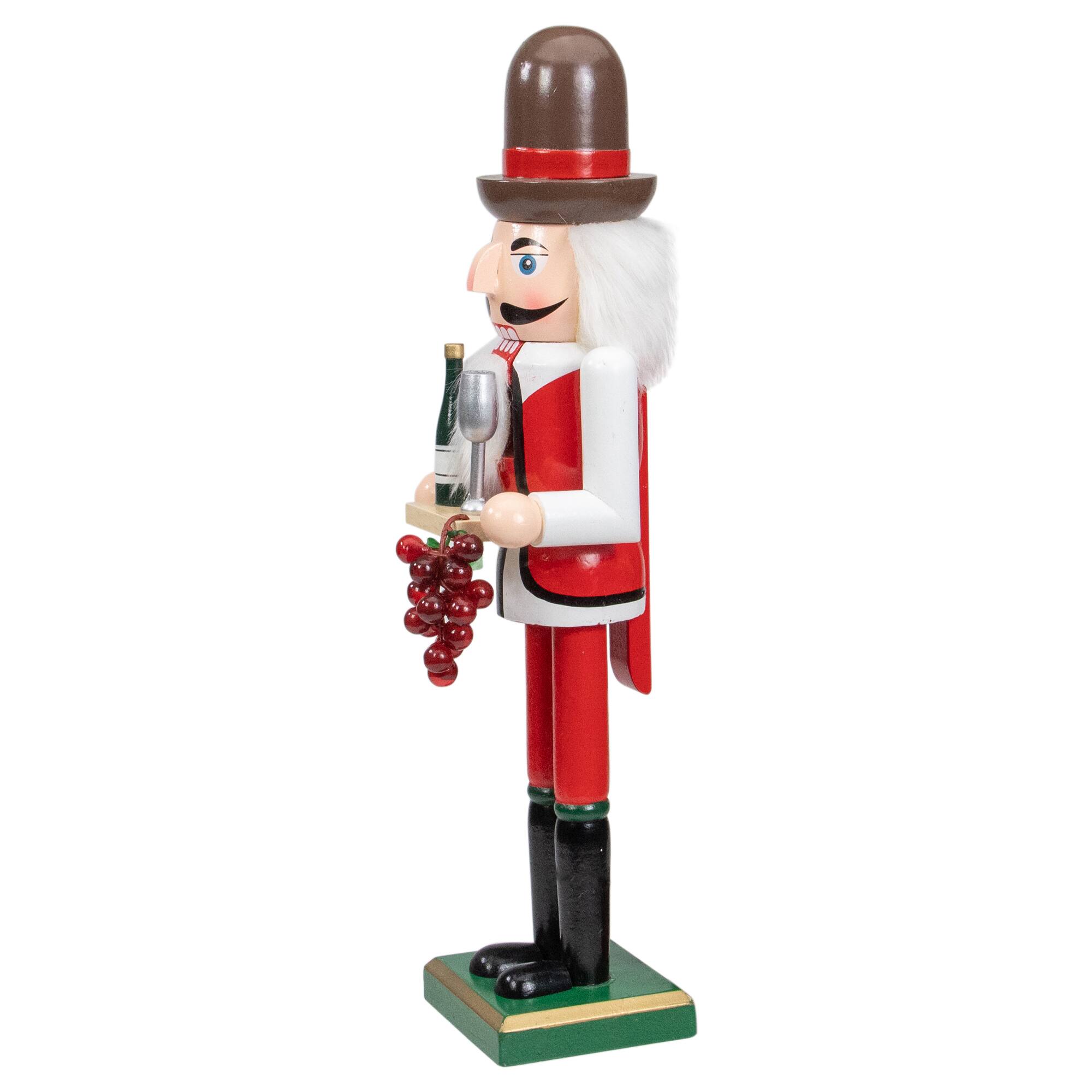 15" Red & White Grapes Winemaker Christmas Nutcracker Figurine