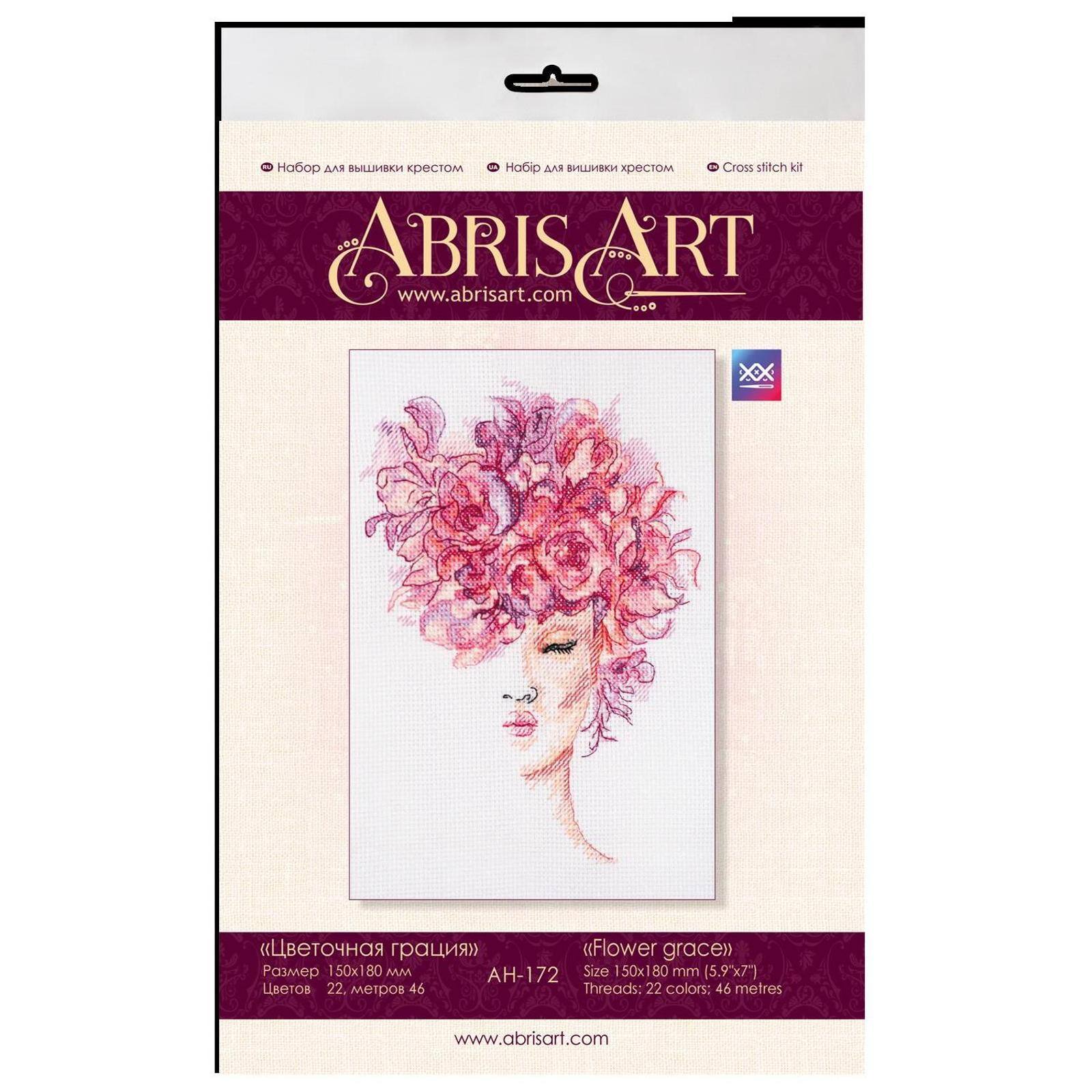 Abris Art Flower Grace Counted Cross Stitch Kit