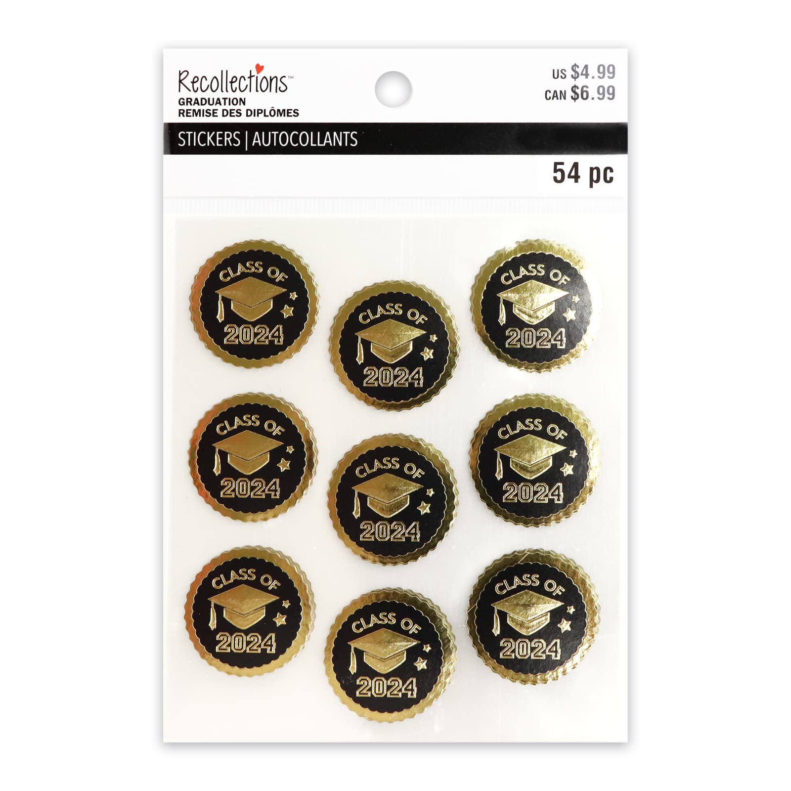 Graduation Cap Class of 2024 Seal Stickers by Recollections&#x2122;
