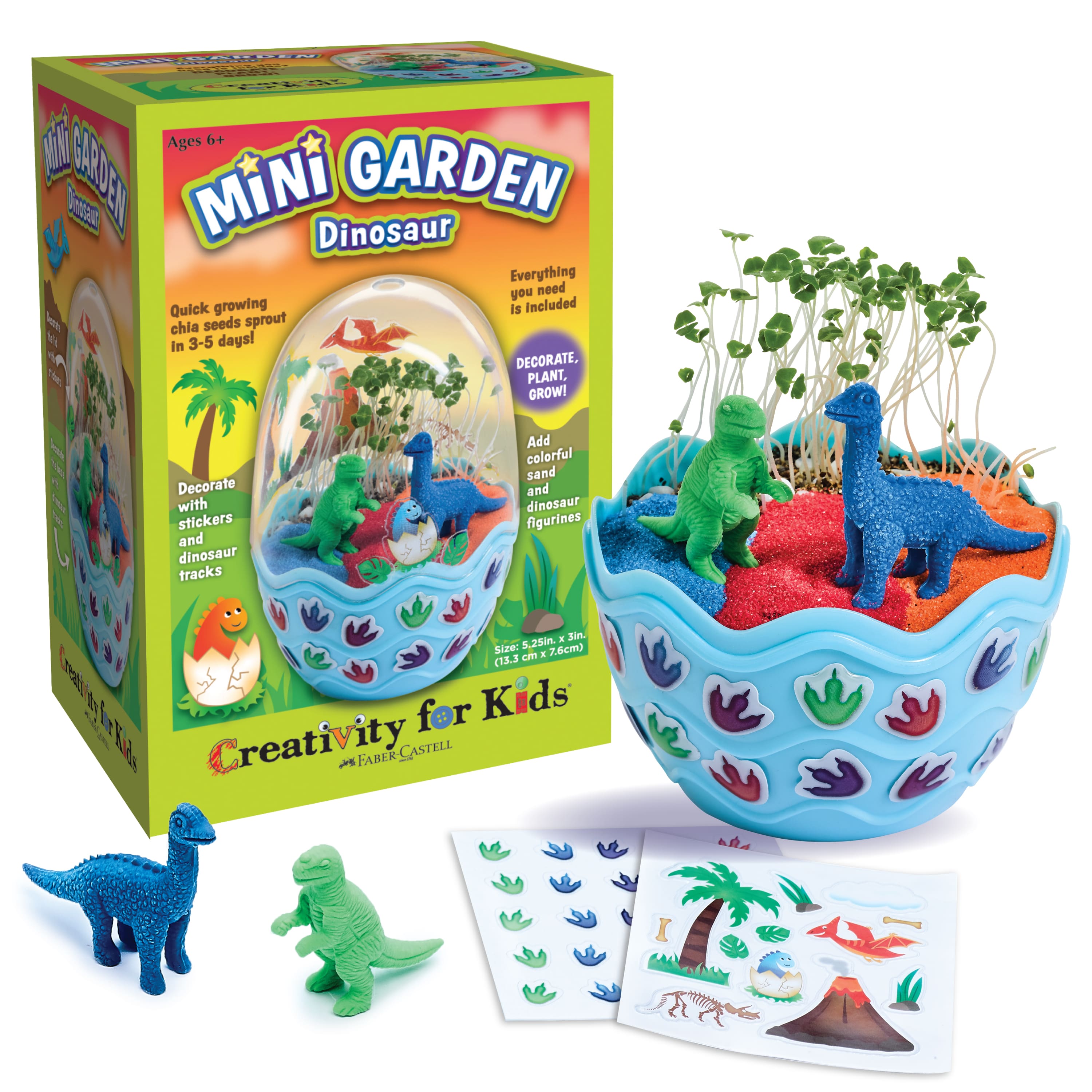 12 Pack: Faber-Castell&#xAE; Creativity for Kids&#xAE; Mini Garden Dinosaur