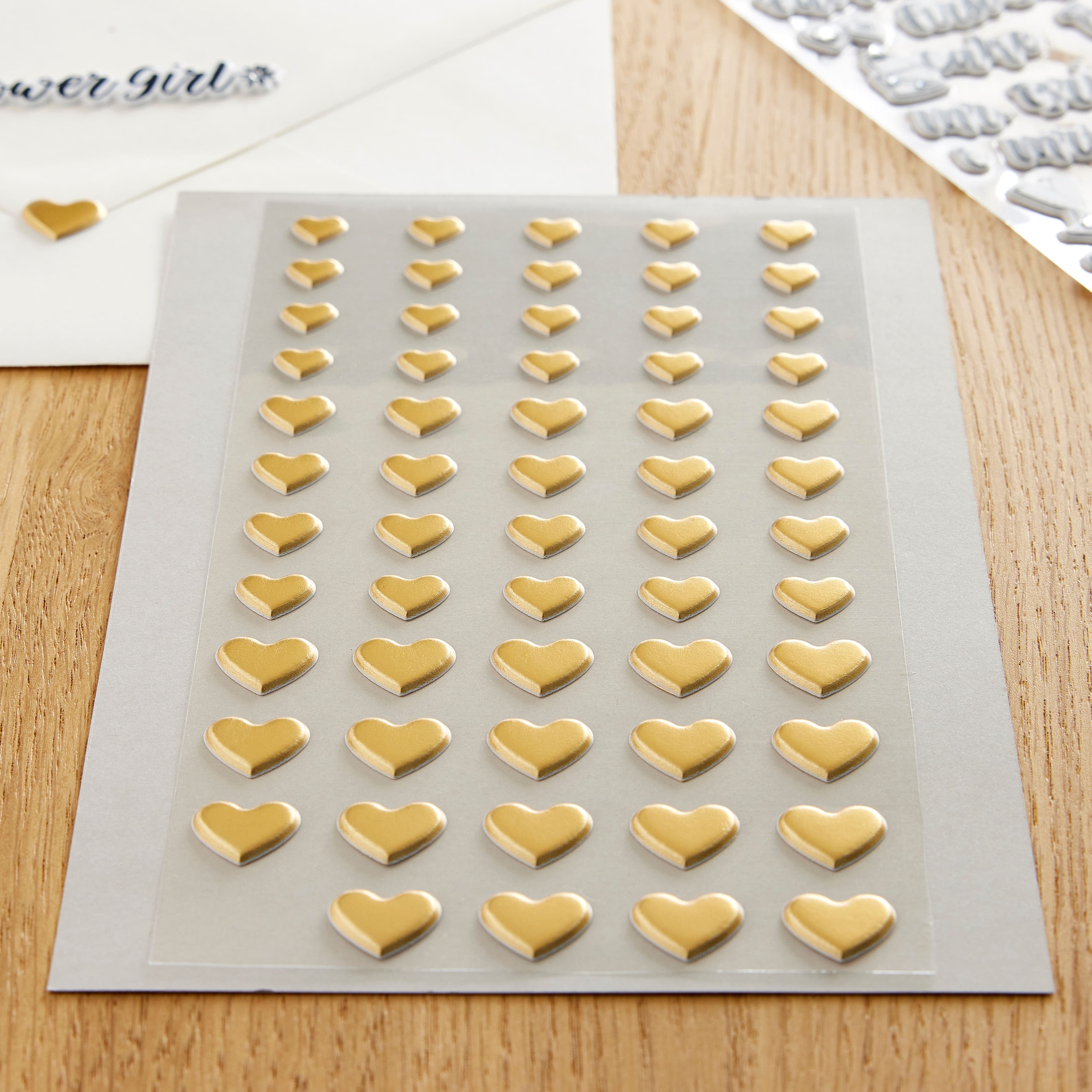 Gold Heart Stickers - Mini - The Paper Empire