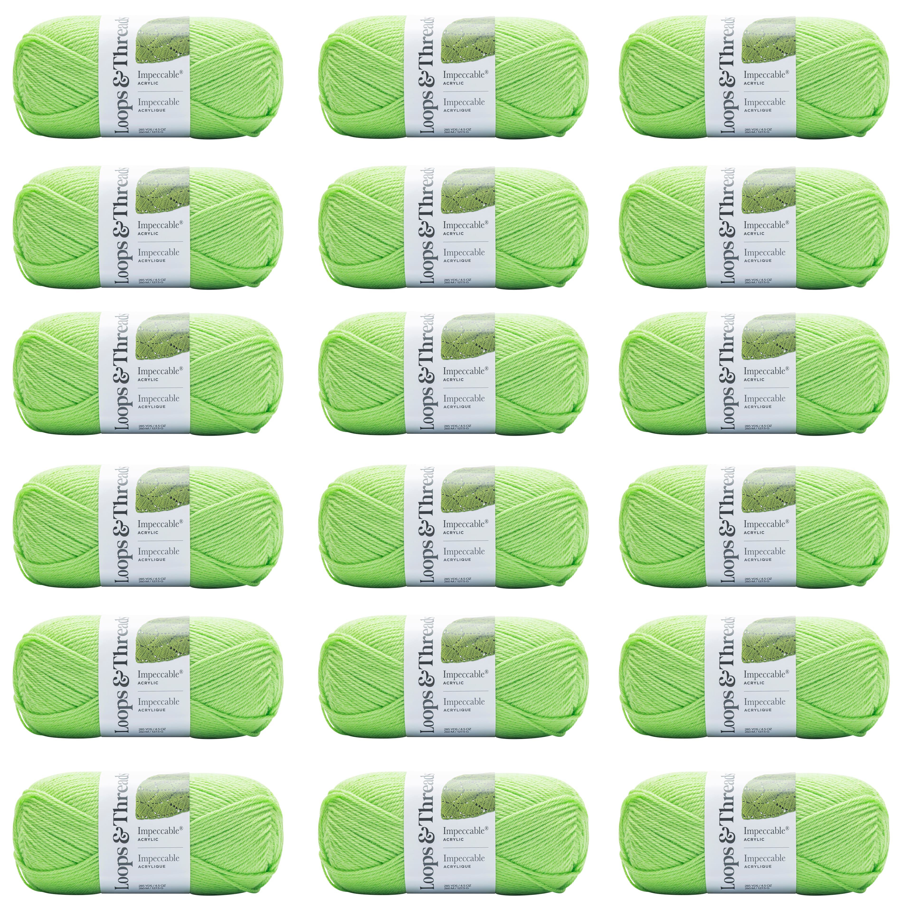 18 Pack: Impeccable® Solid Yarn by Loops & Threads®