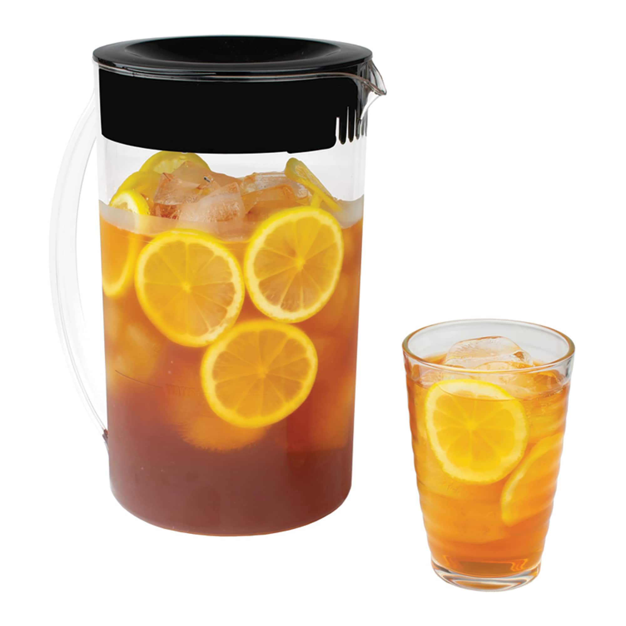 Brentwood KT-2150BK Black Iced Tea and Coffee Maker with 64oz
