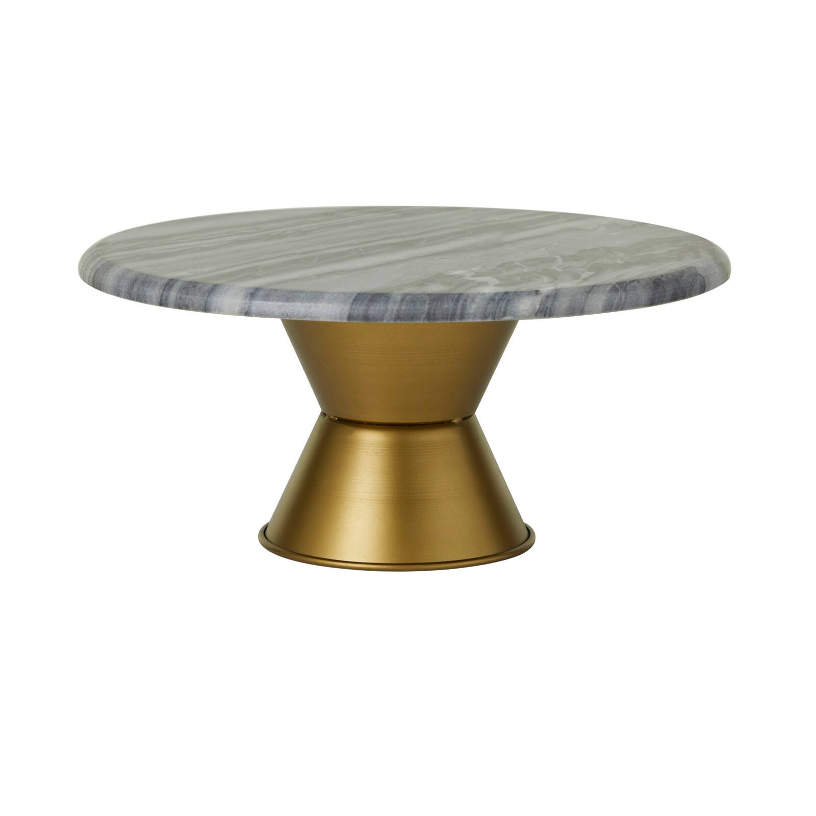 Grey Glam Cake Stand, 14&#x22; x 14&#x22; x 7&#x22;